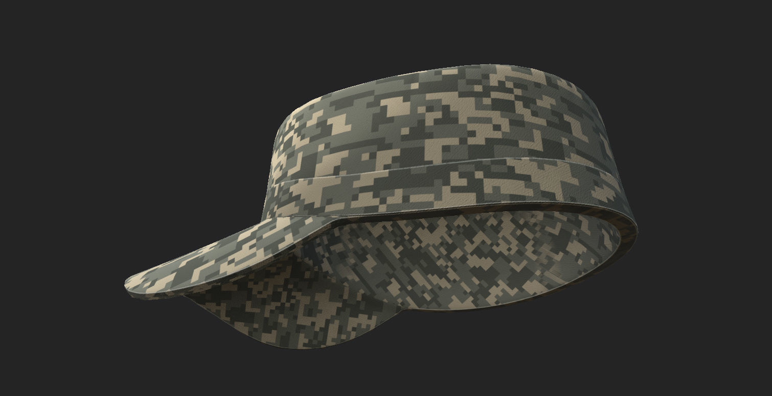 Patrol Cap 3D model_16