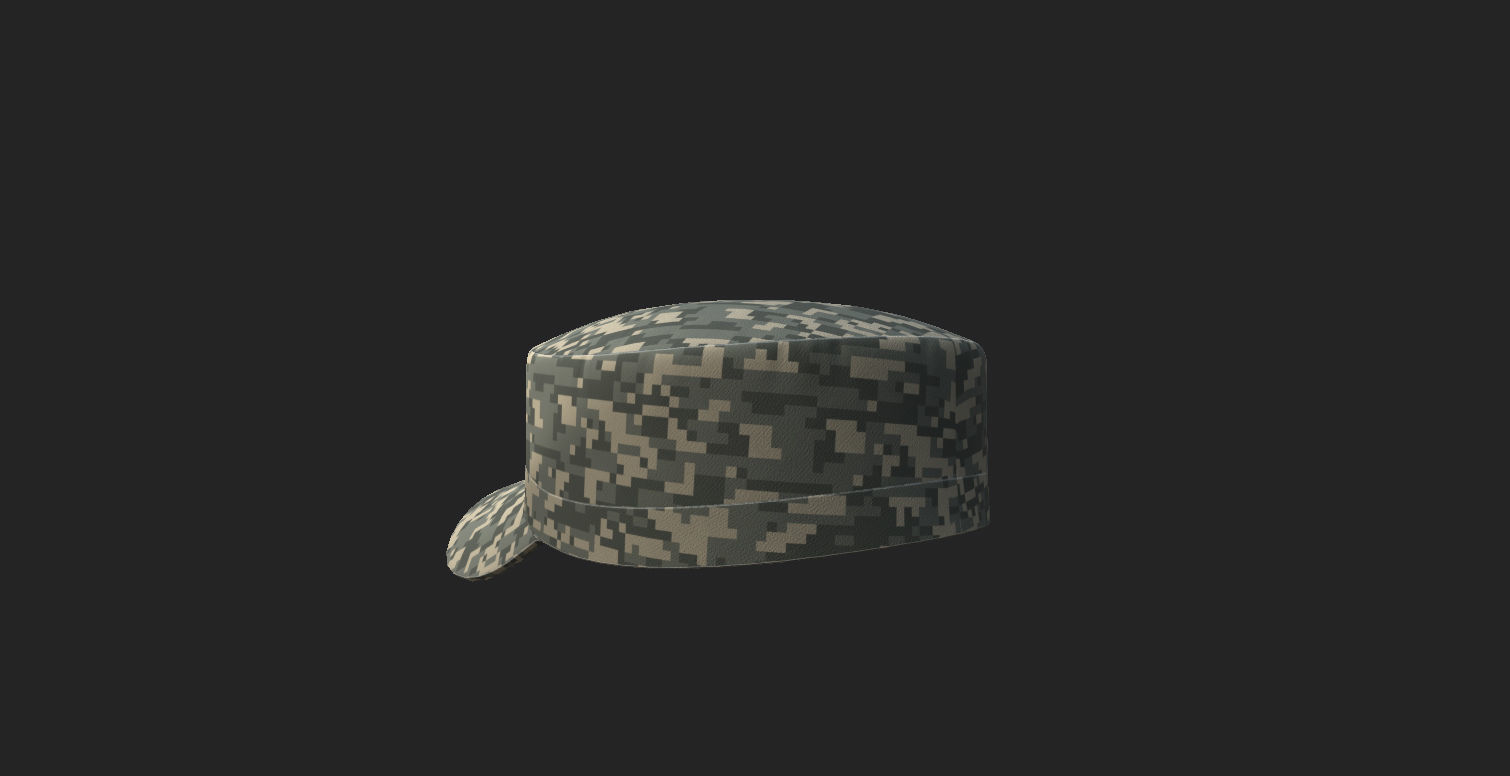 Patrol Cap 3D model_15