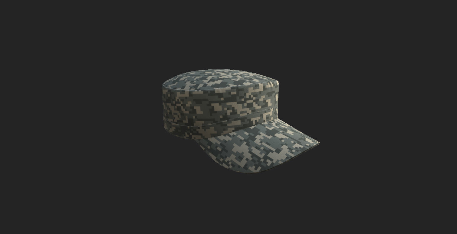 Patrol Cap 3D model_10