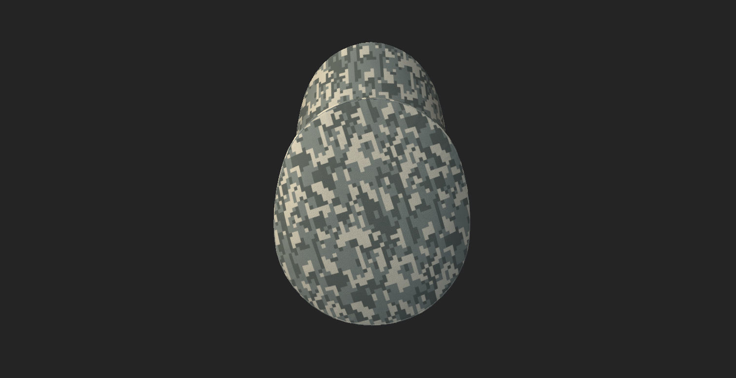 Patrol Cap 3D model_14