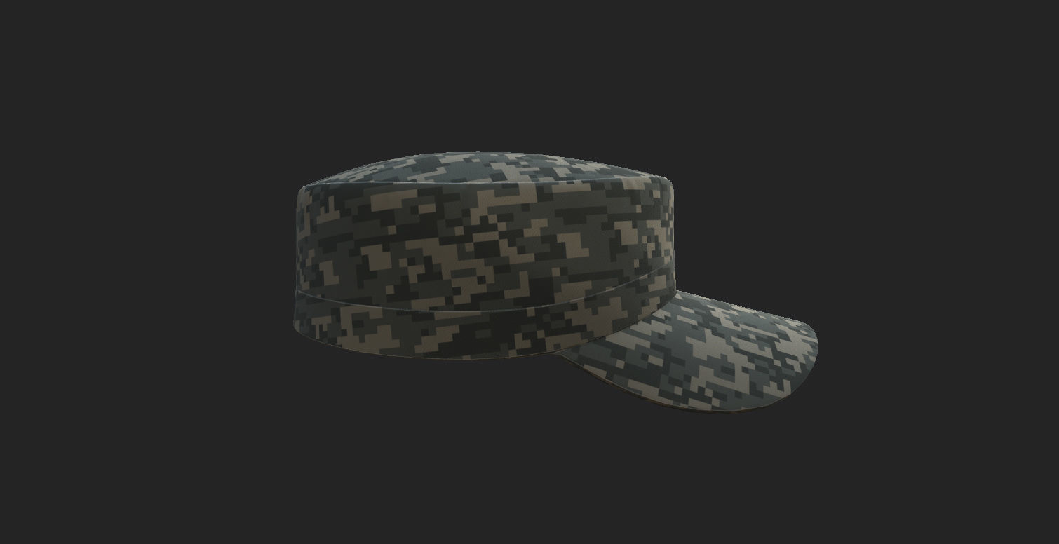 Patrol Cap 3D model_12