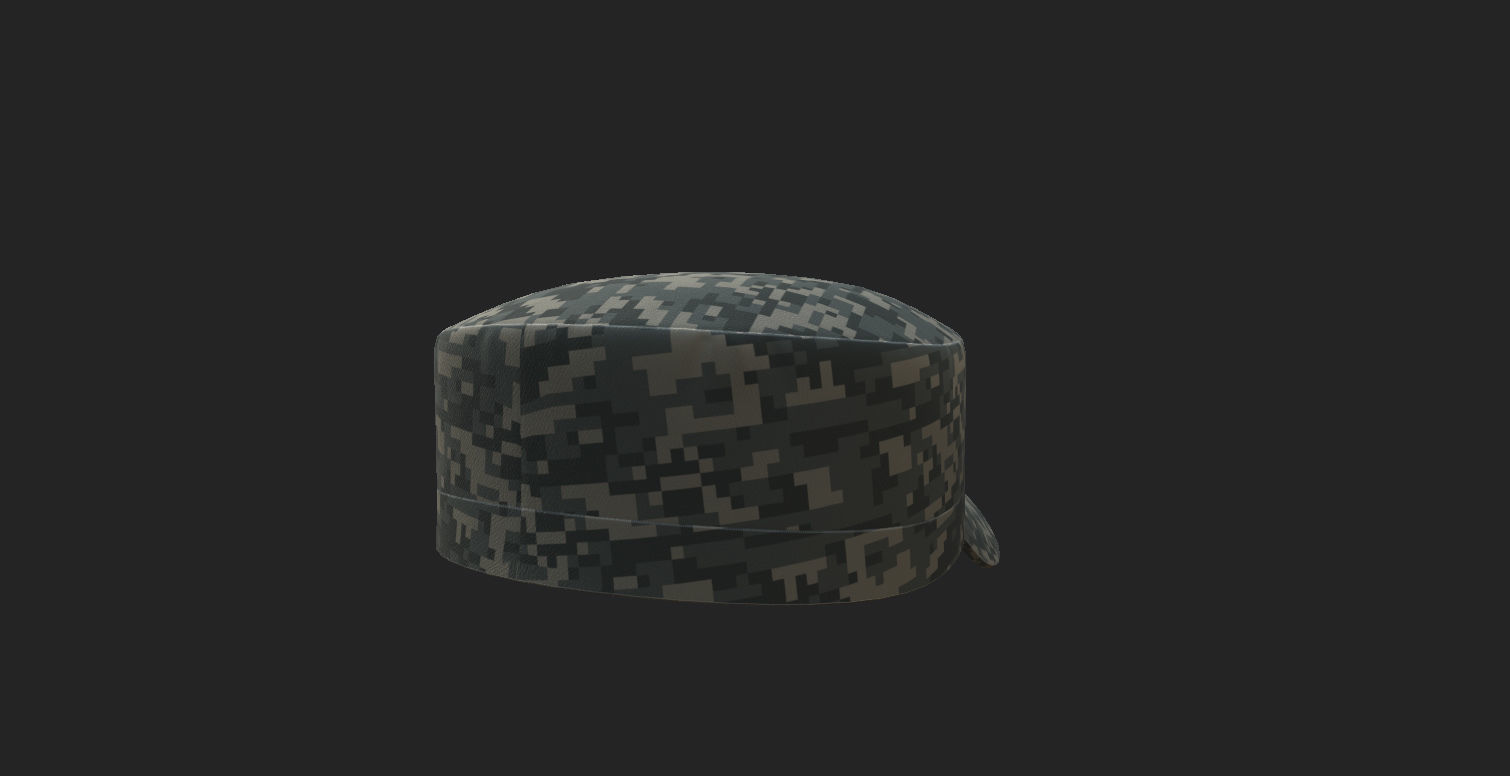 Patrol Cap 3D model_13