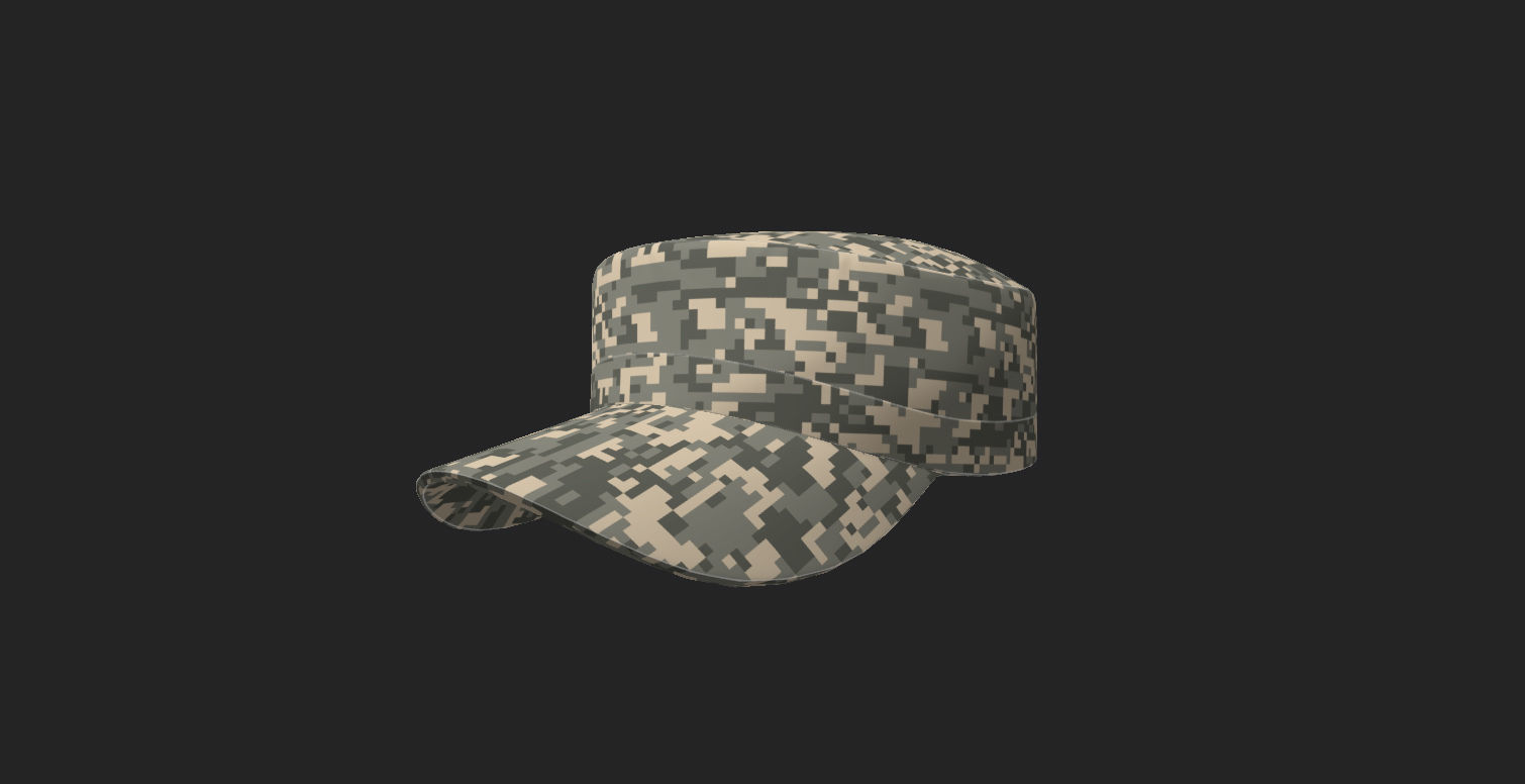 Patrol Cap 3D model_6