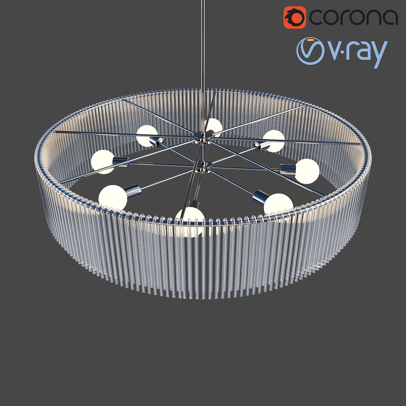 Royalton Large Chandelier 3D model_2