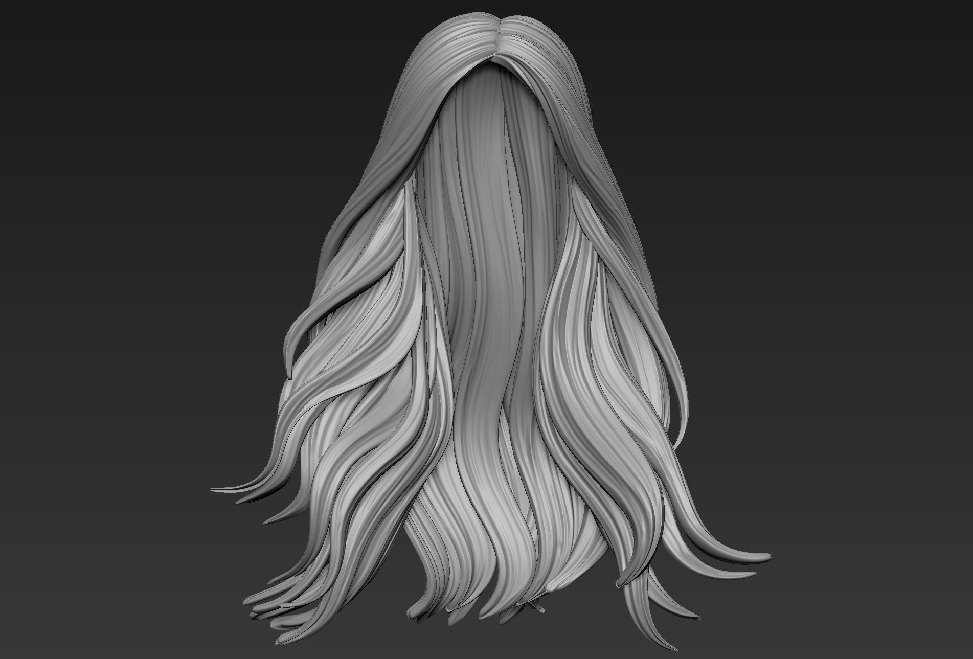 Hair 14 3D model_1