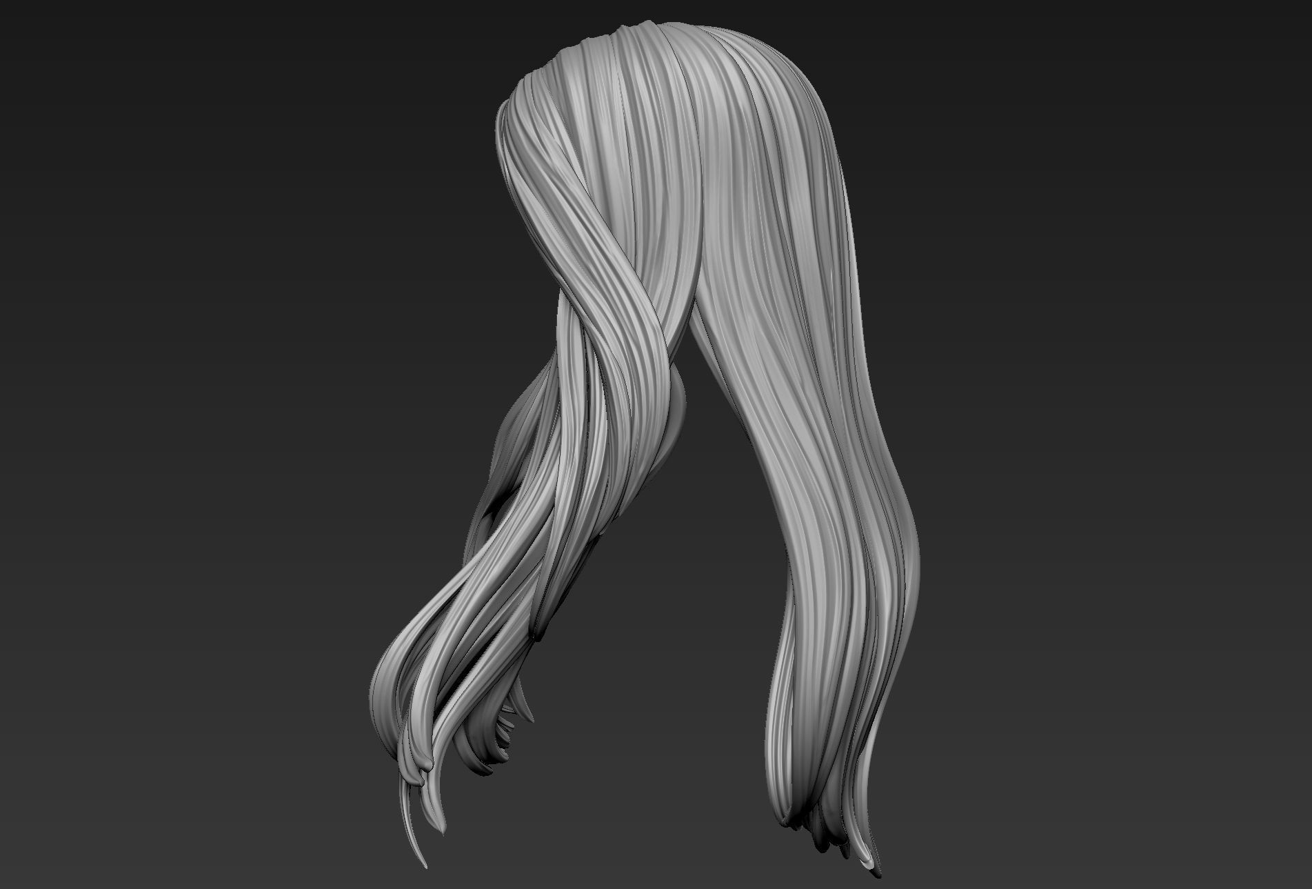 Hair 14 3D model_5
