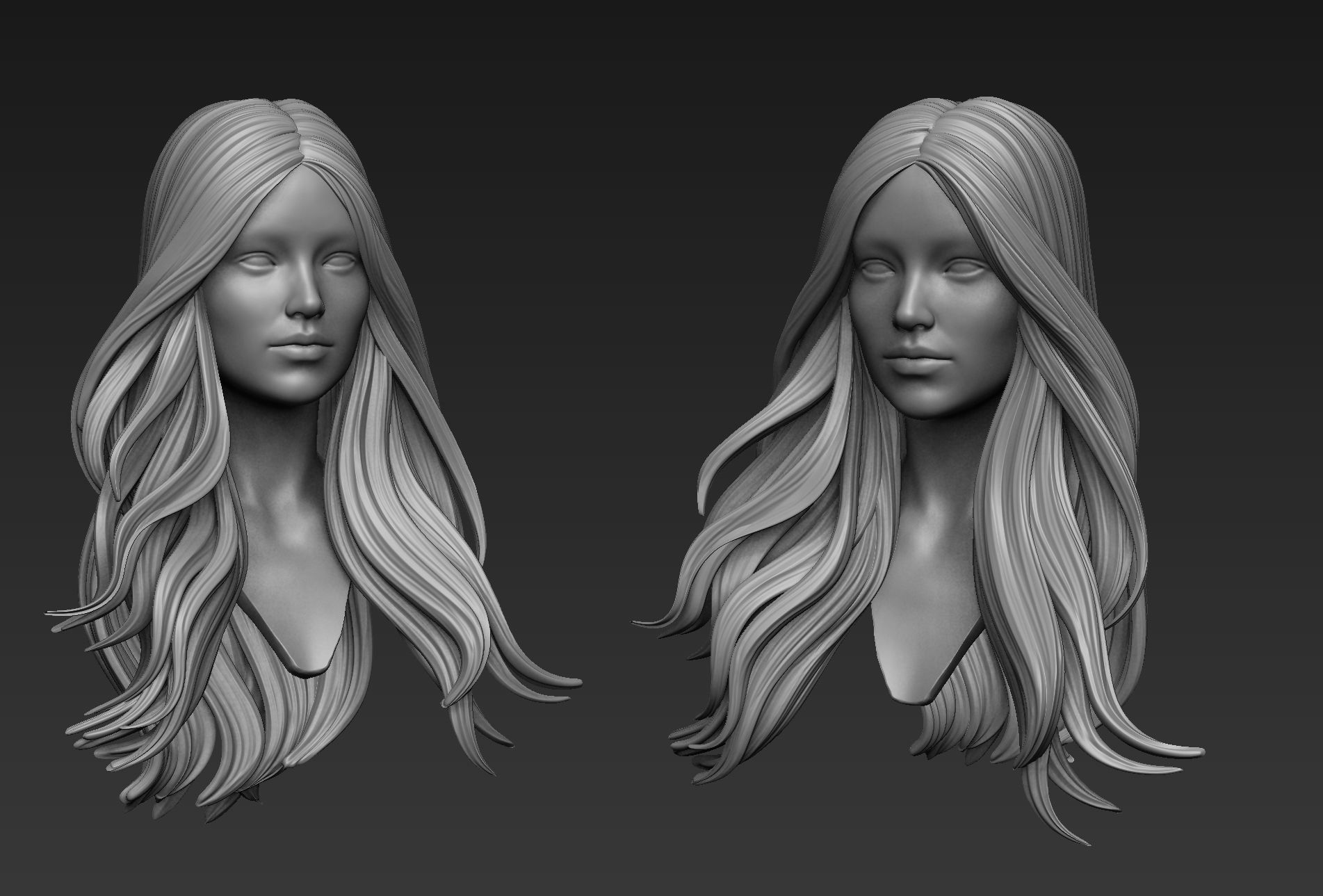 Hair 14 3D model_9