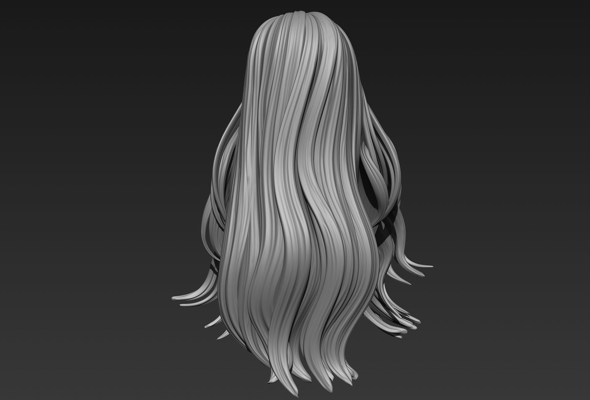 Hair 14 3D model_6