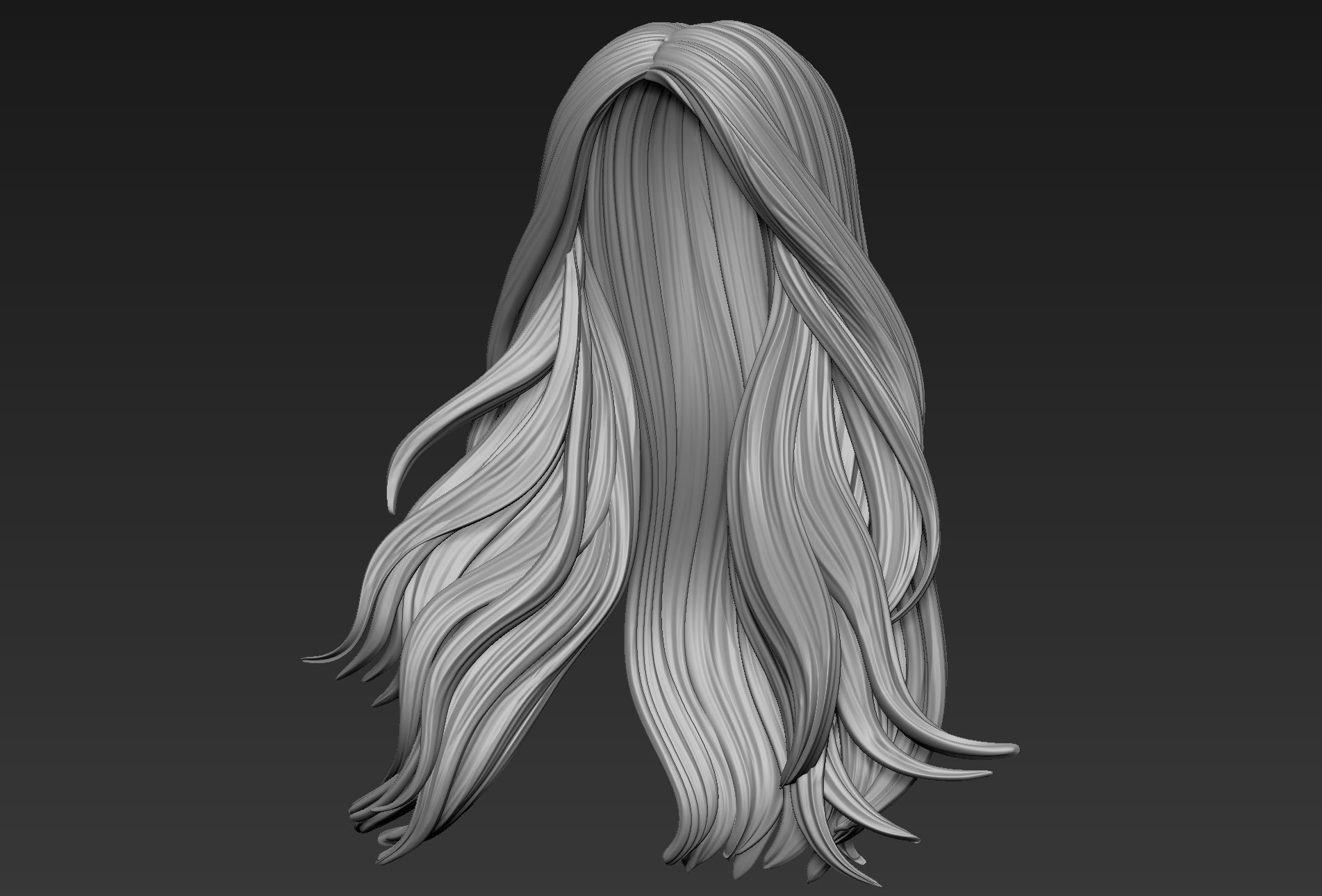Hair 14 3D model_3