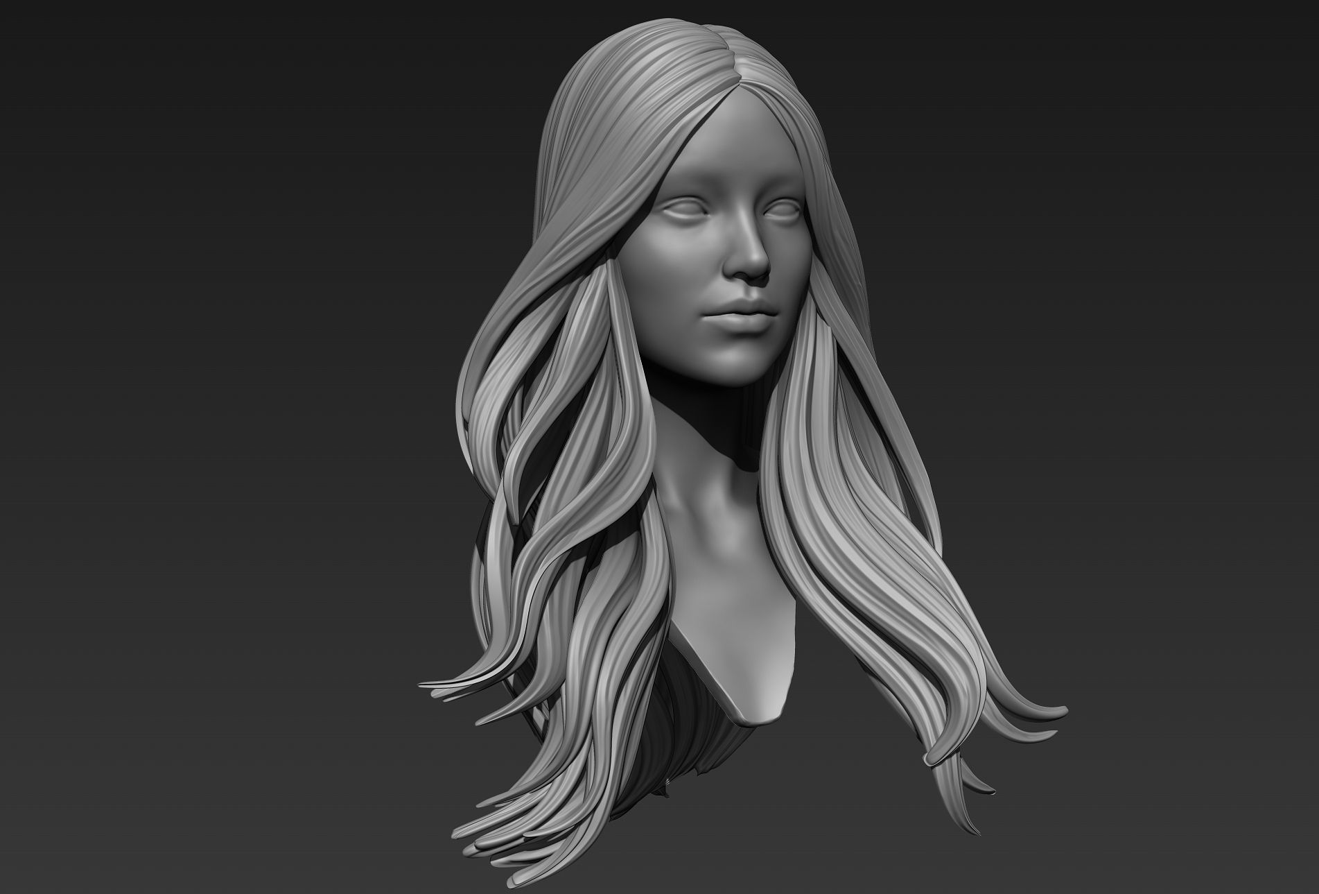 Hair 14 3D model_7
