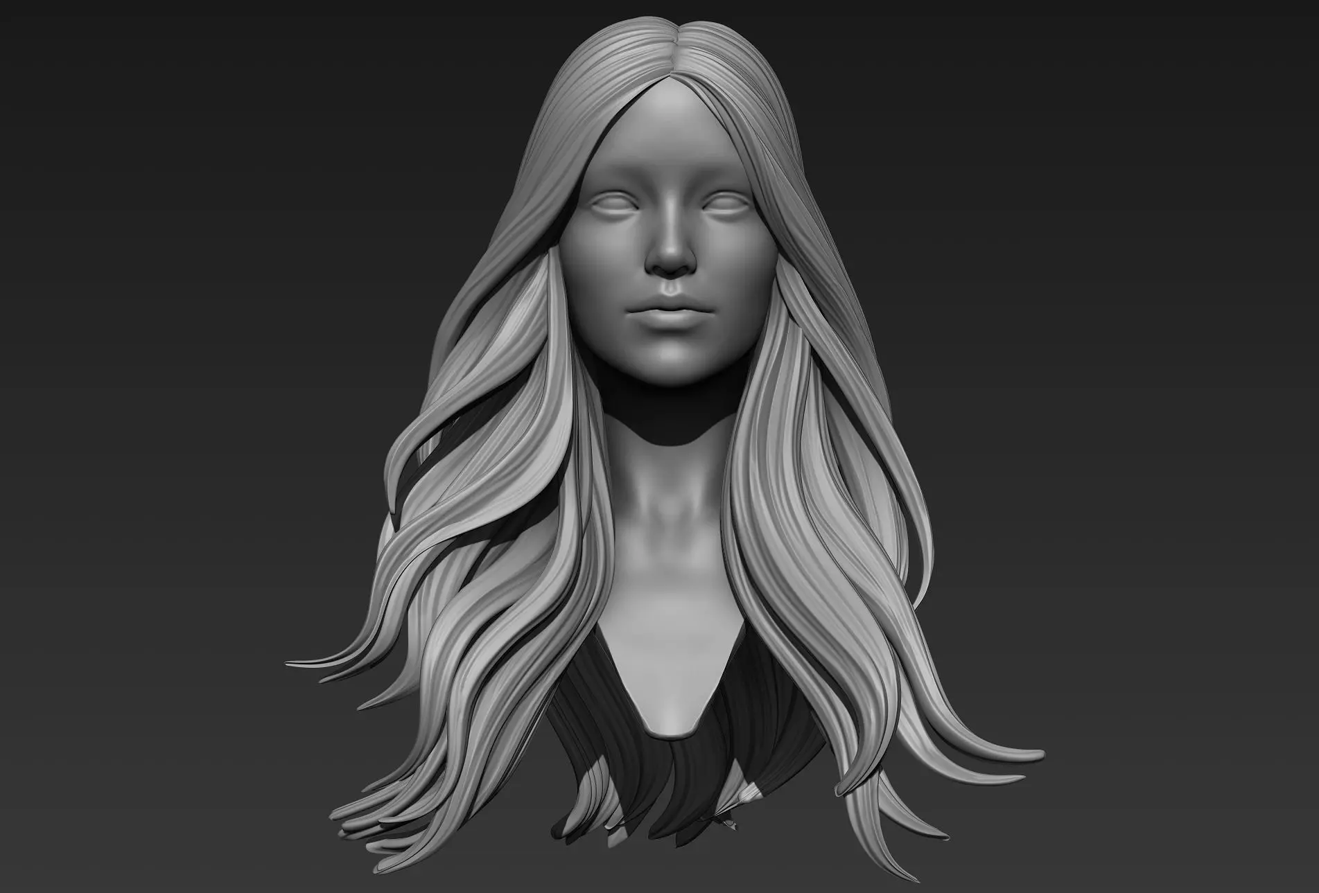 Hair 14 3D model_0