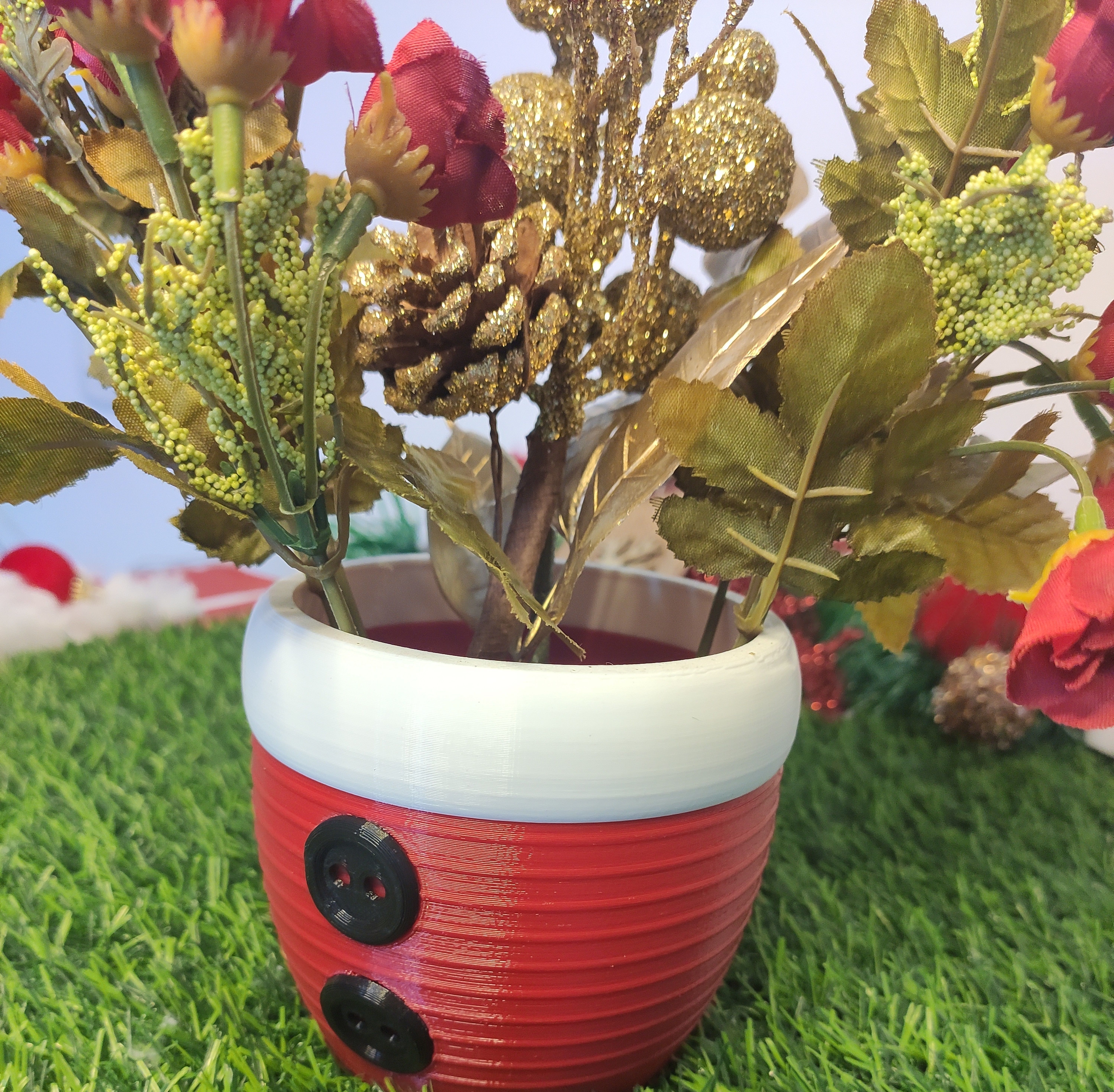 Christmas vase - plant vase 3D print model_3