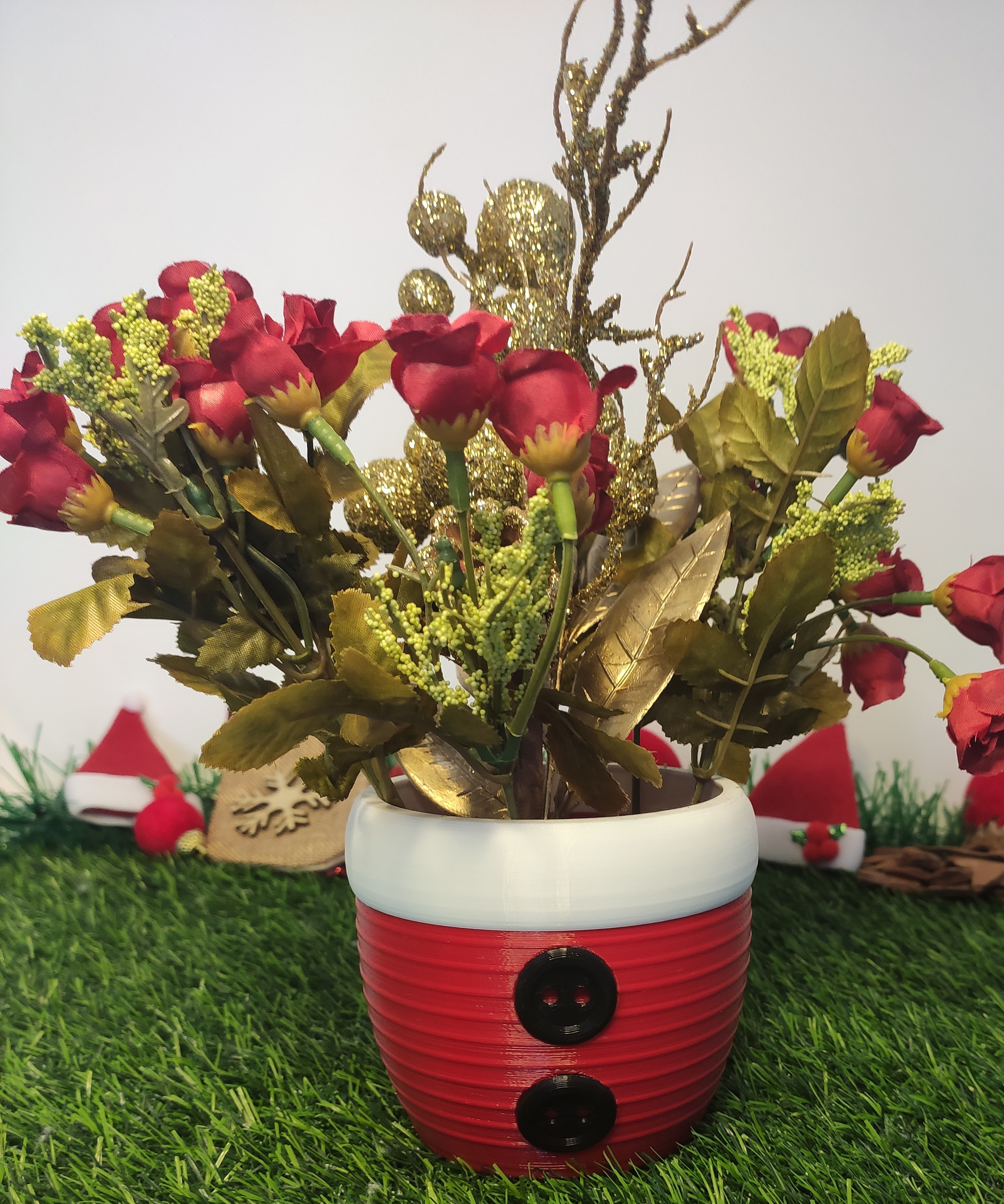 Christmas vase - plant vase 3D print model_2