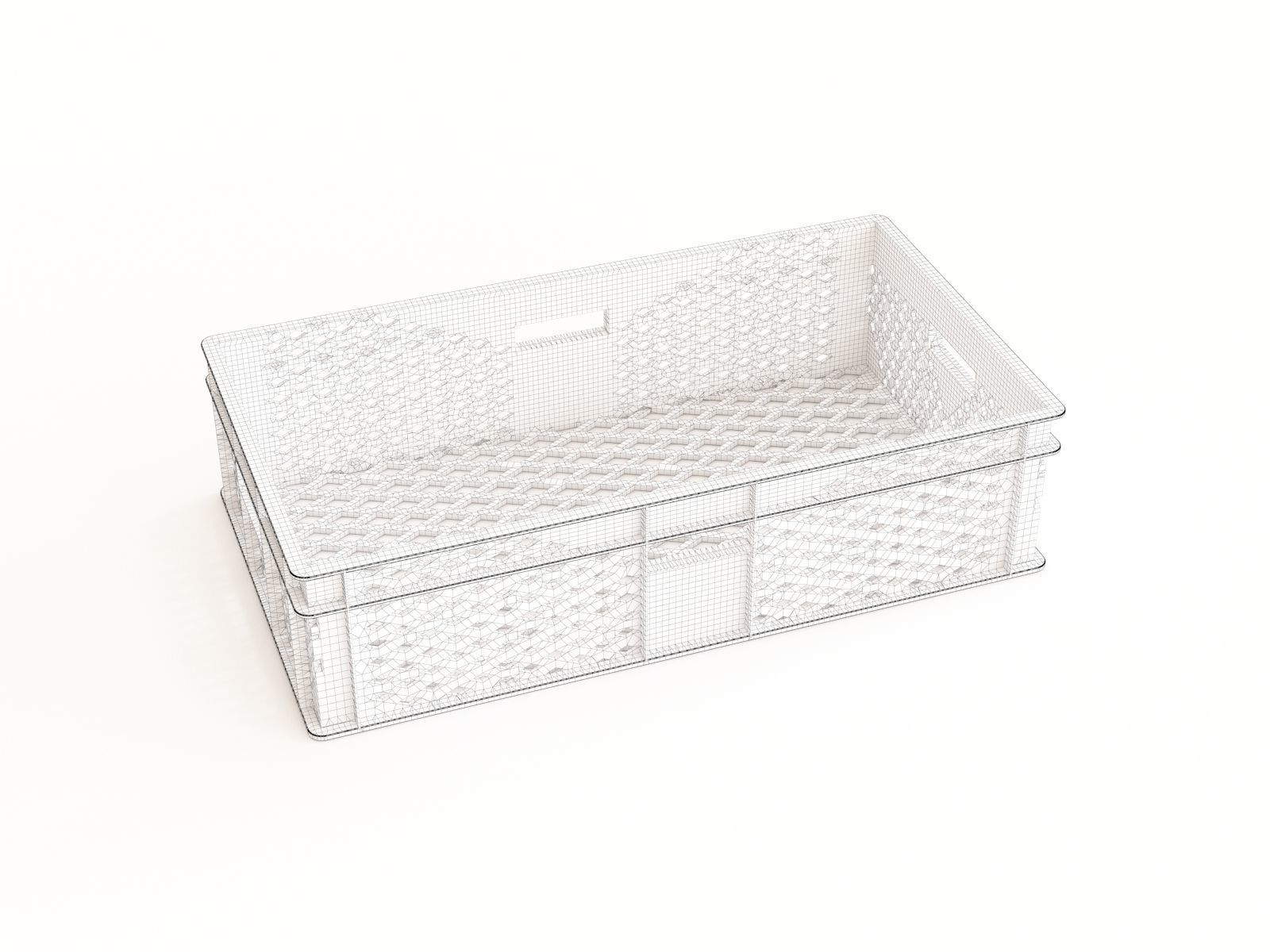 Plastic crate 39 3D model_1