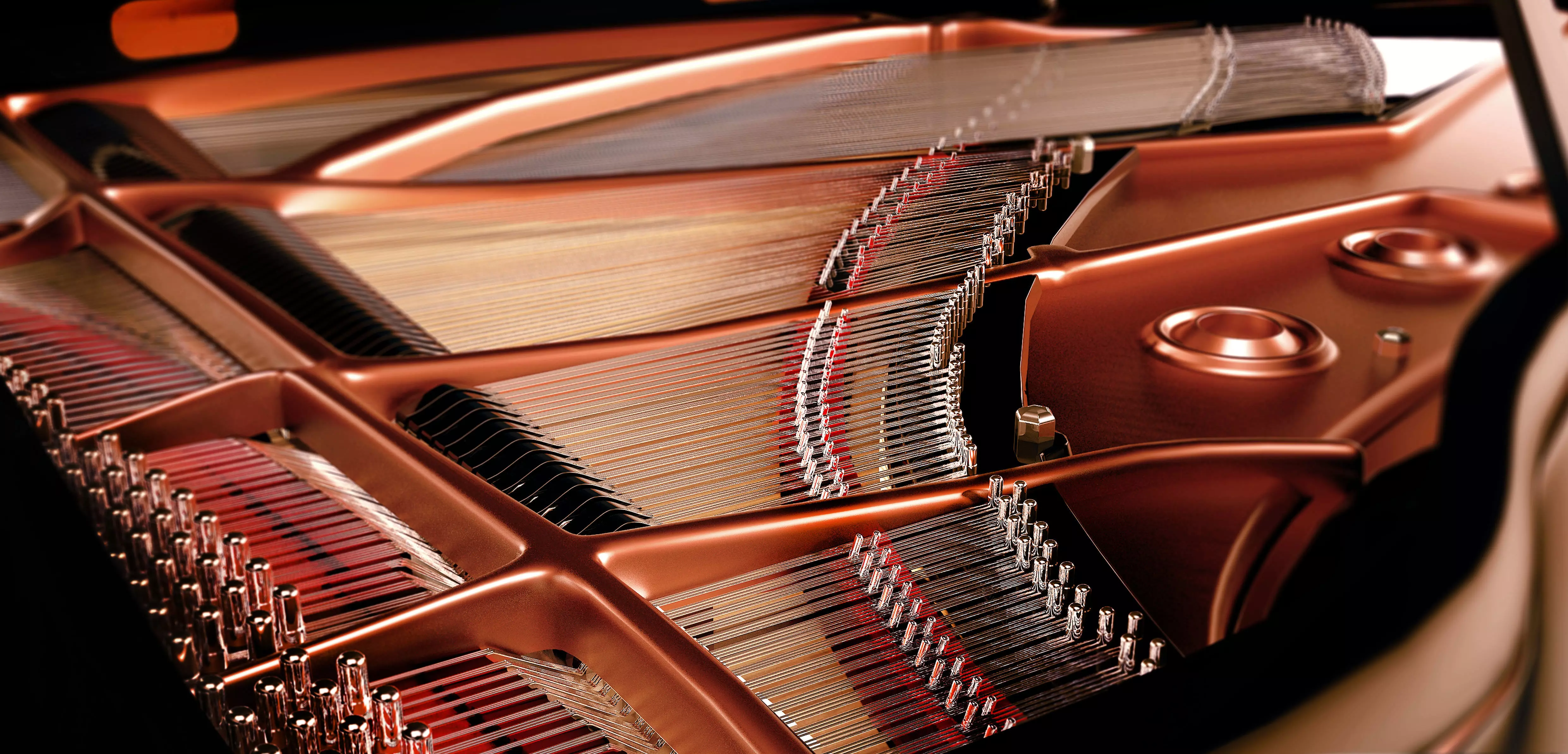 interior acoustic piano 3D model