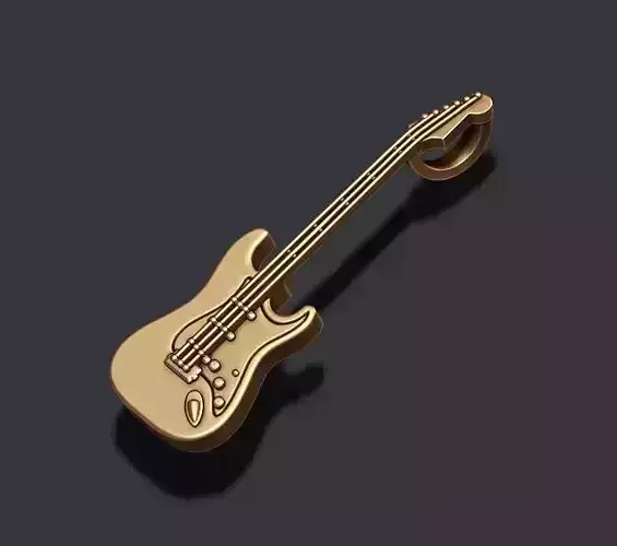 electric guitar pendant