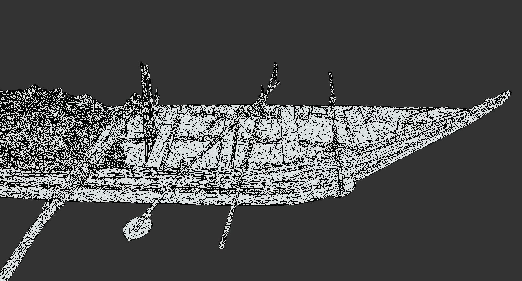 Indian Fishing Boat Low-poly 3D model_26