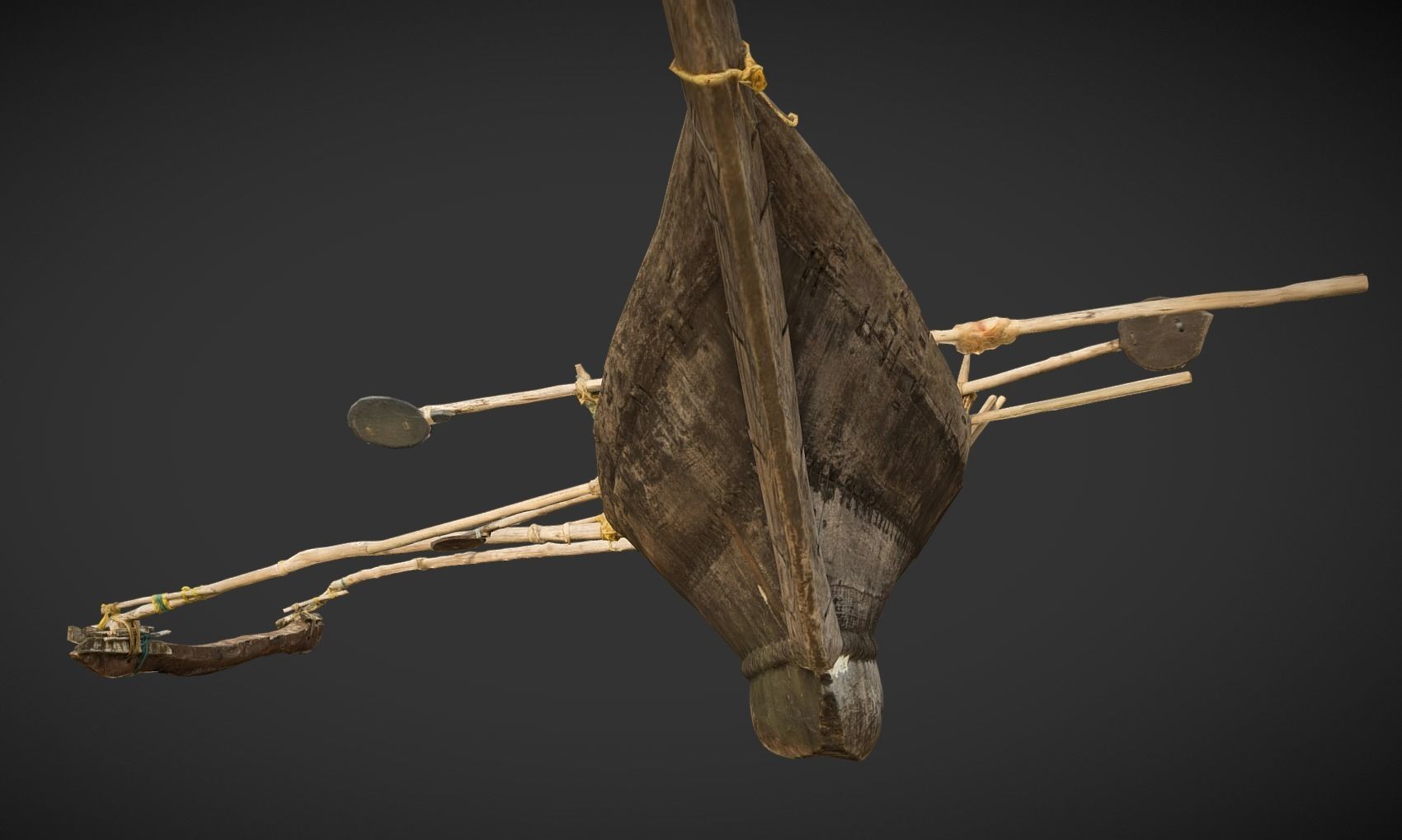 Indian Fishing Boat Low-poly 3D model_18