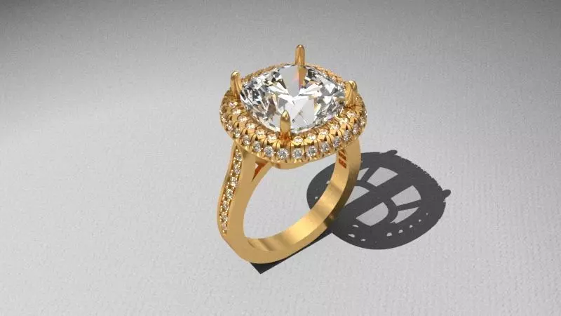 Ring France setting 3D print model_0