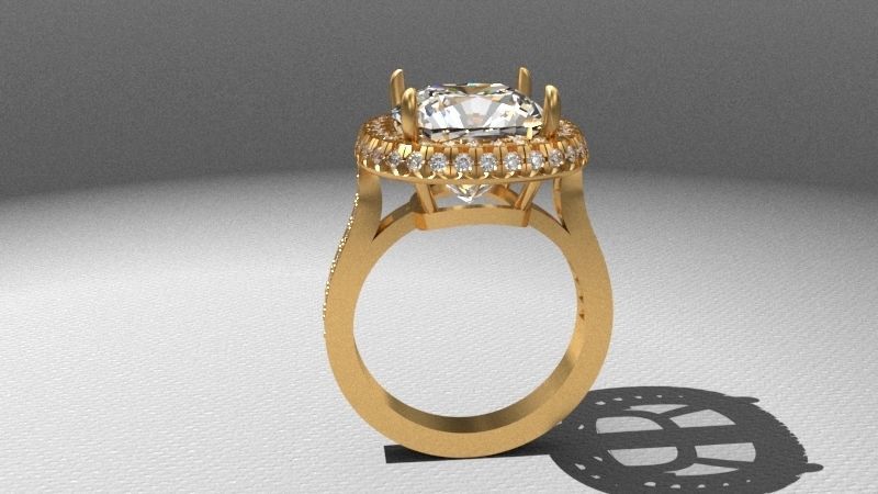 Ring France setting 3D print model_1