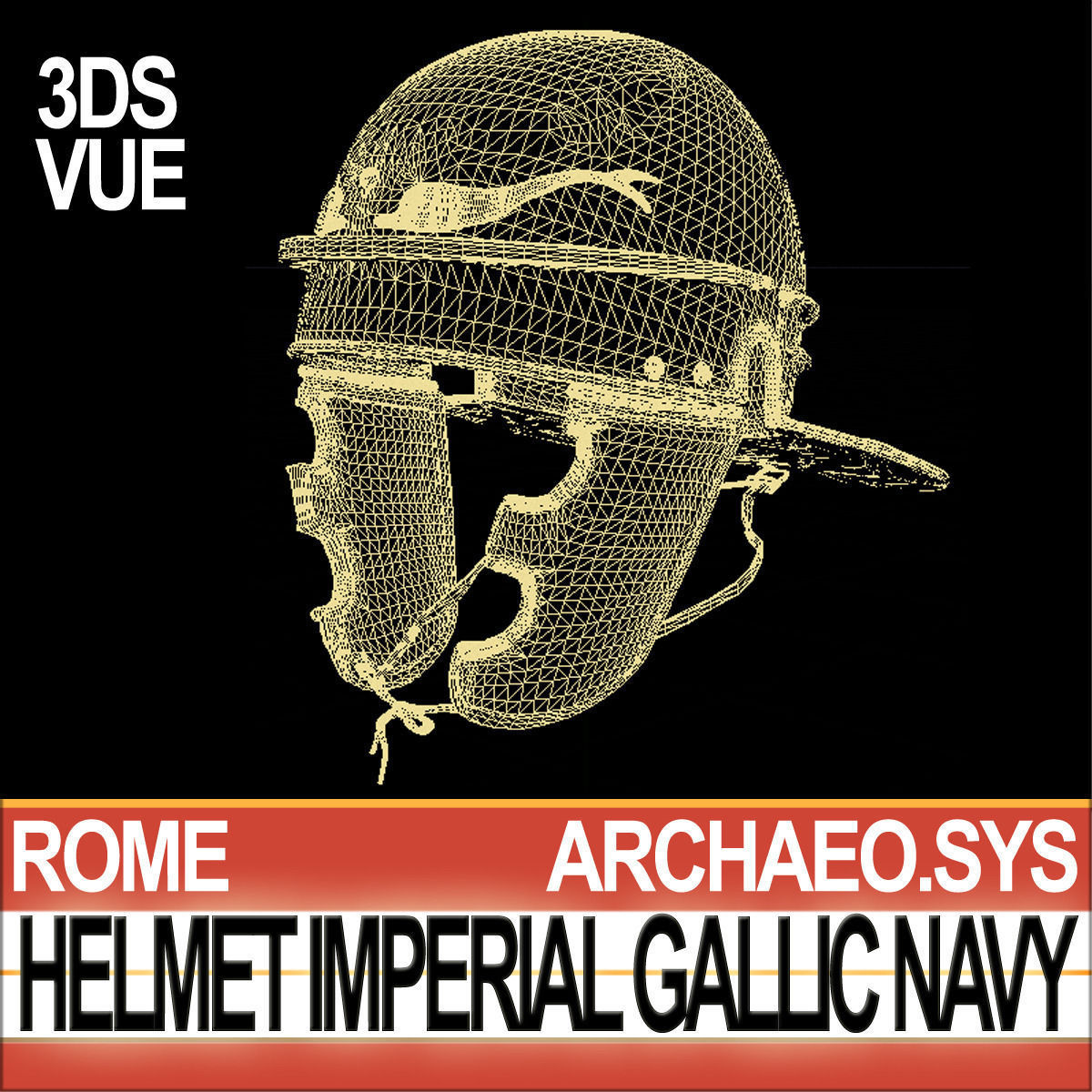 Roman Helmet Imperial Gallic Navy 3D model_6