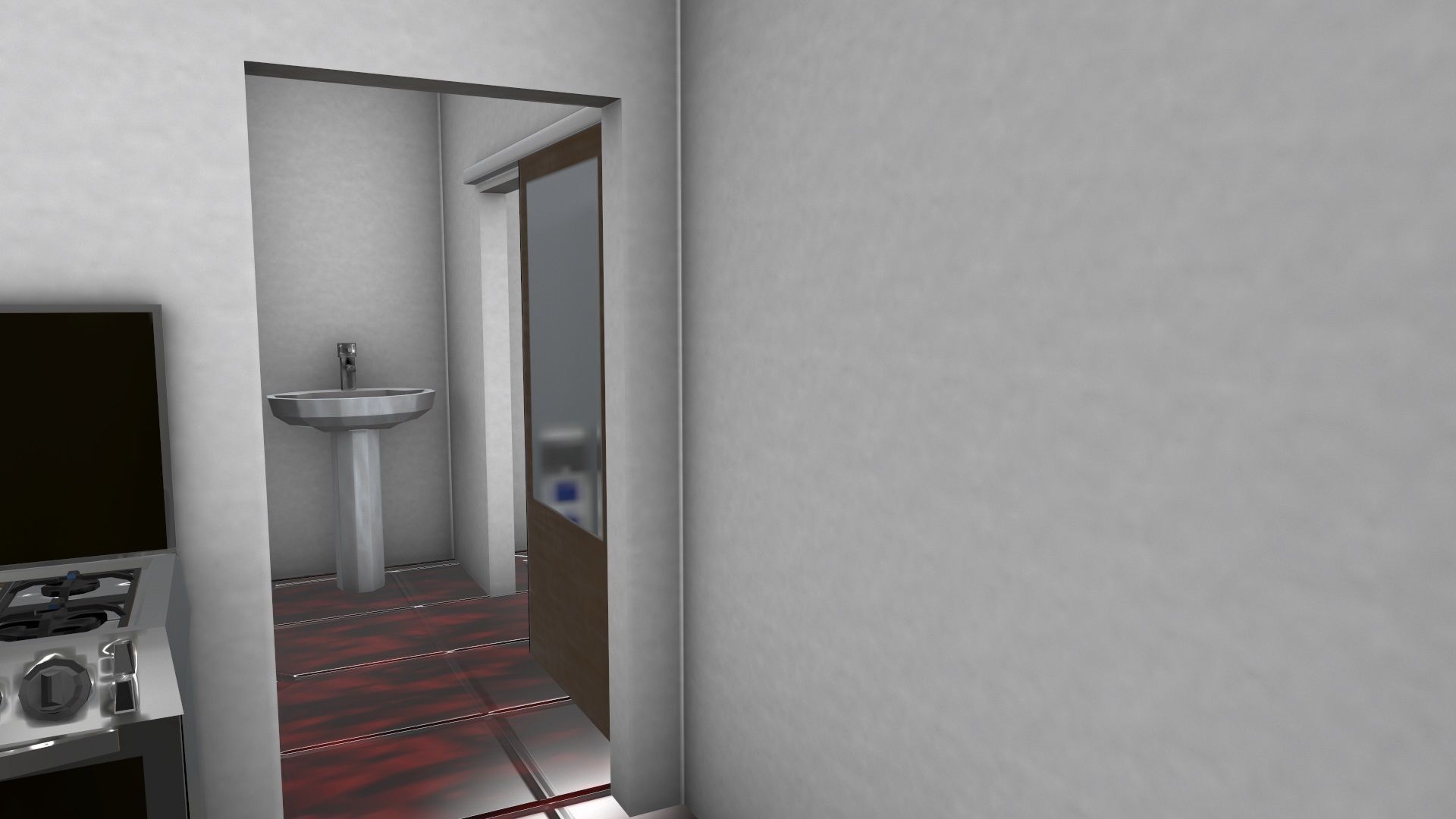 3D Two Storey Syrian House Low-poly 3D model_40