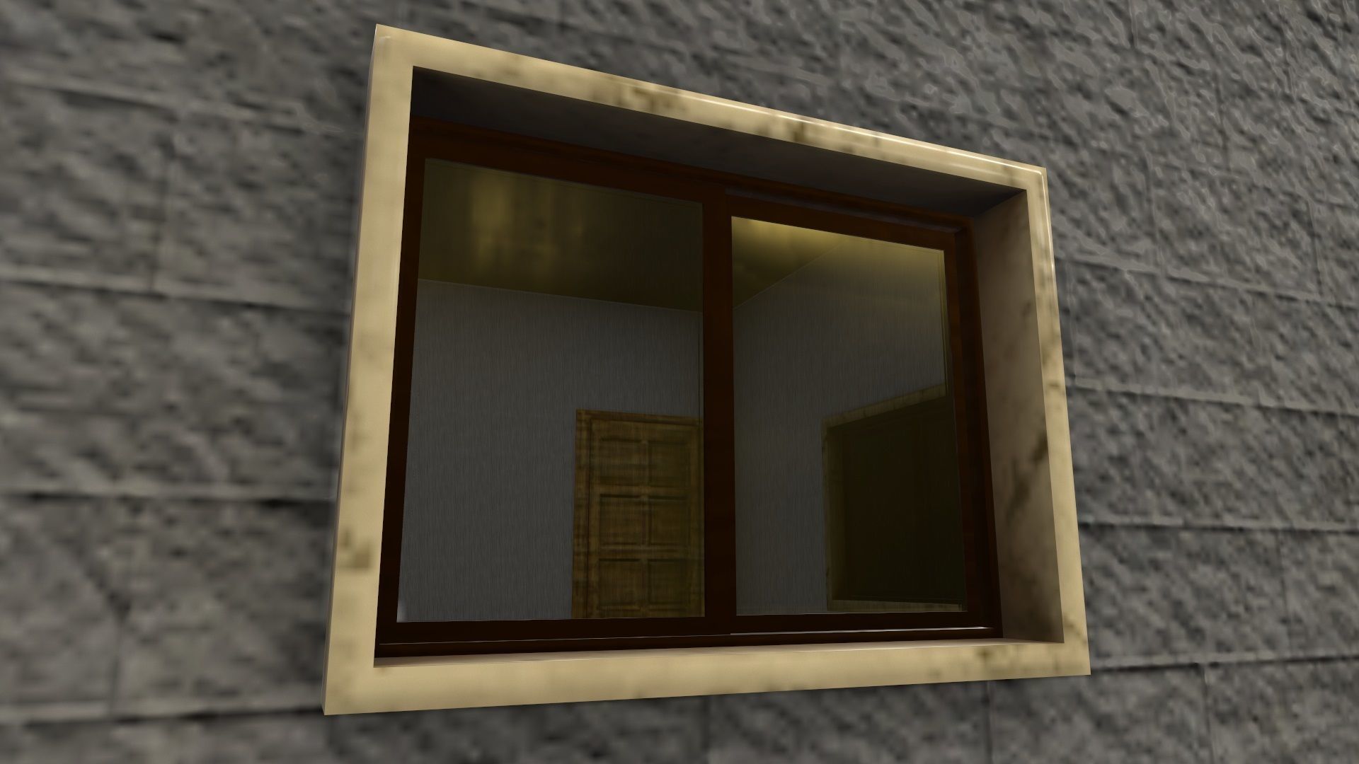 3D Two Storey Syrian House Low-poly 3D model_24