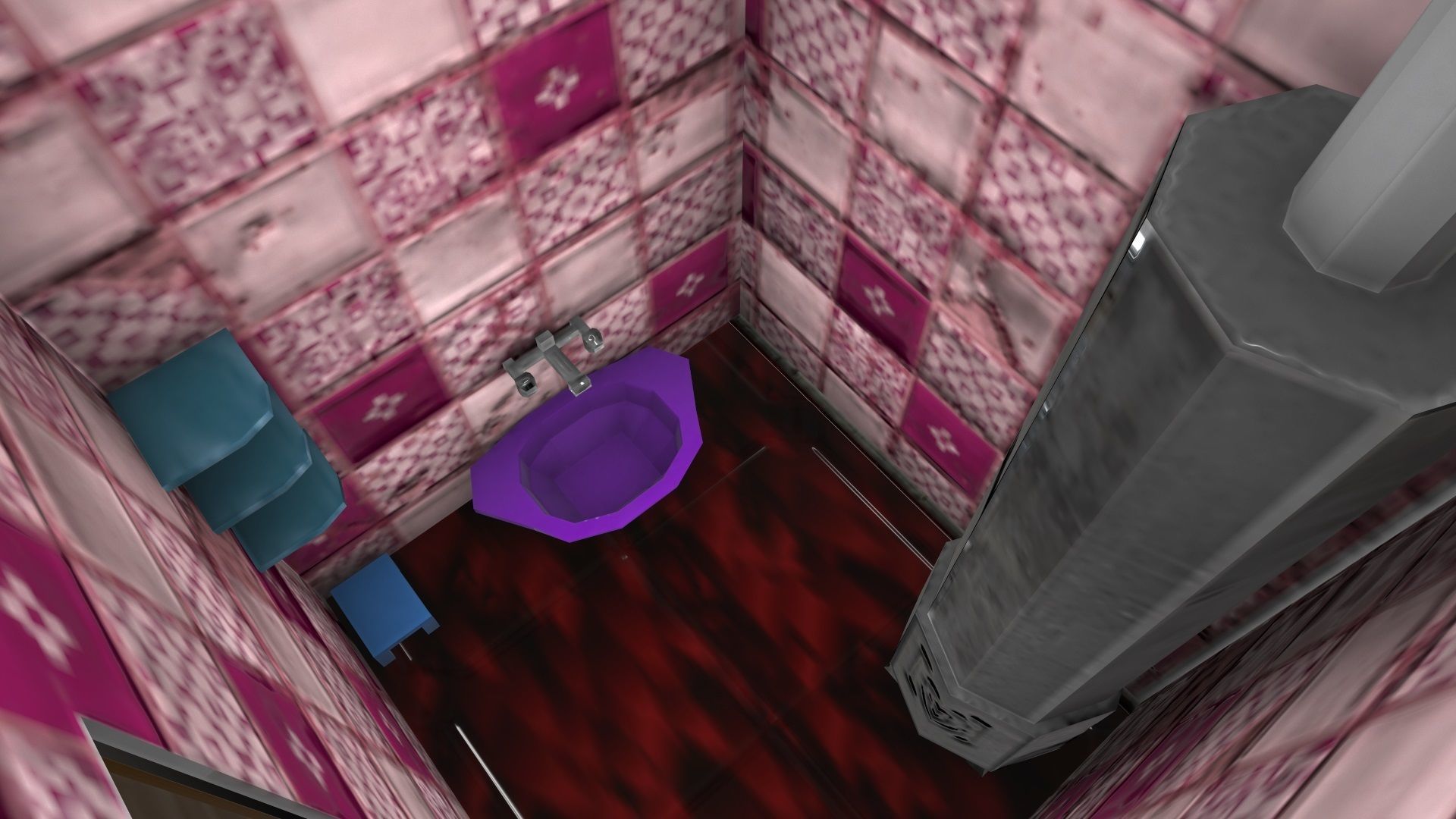 3D Two Storey Syrian House Low-poly 3D model_43