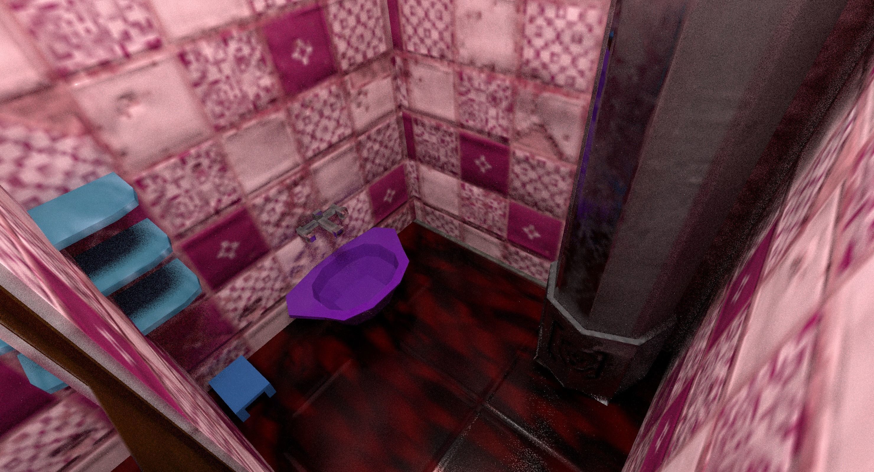 3D Two Storey Syrian House Low-poly 3D model_17