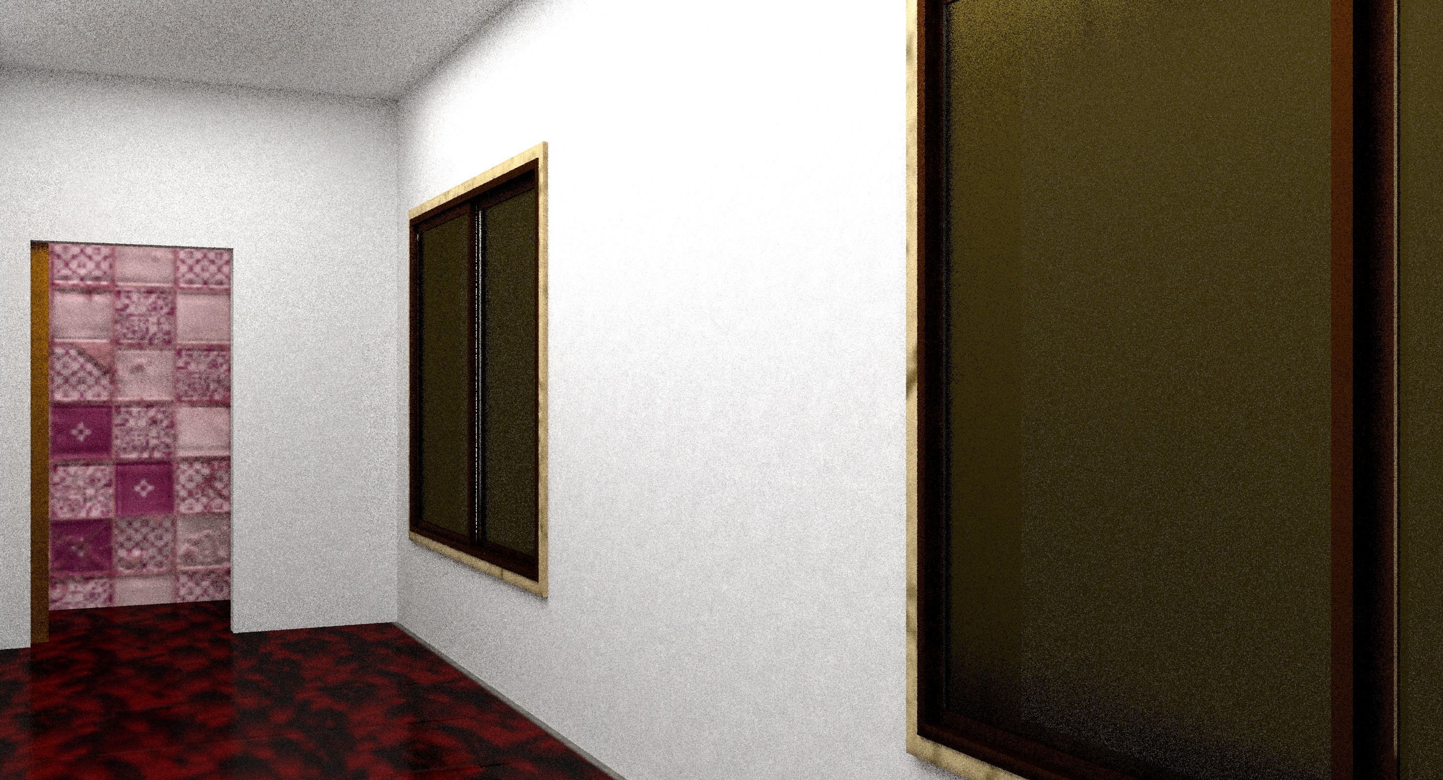 3D Two Storey Syrian House Low-poly 3D model_11