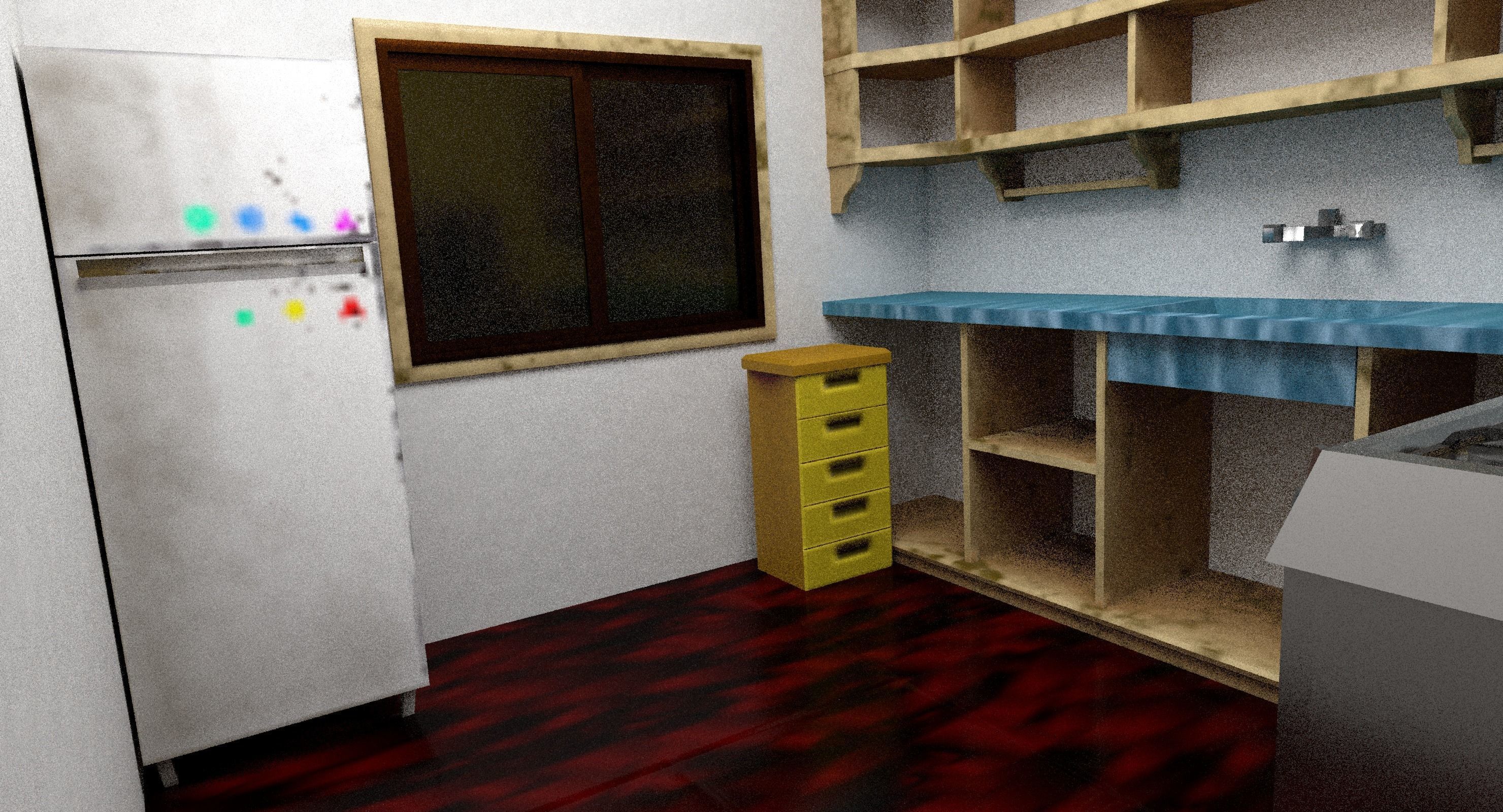 3D Two Storey Syrian House Low-poly 3D model_19