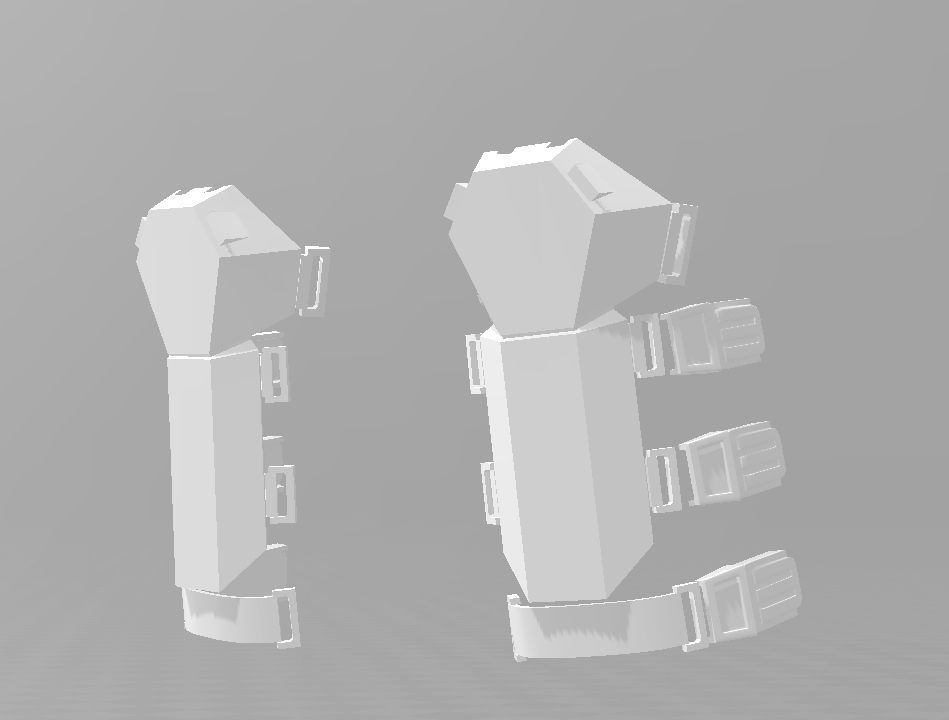 Star Wars TFA First Order SnowTrooper  shin Armour 3D print model_1