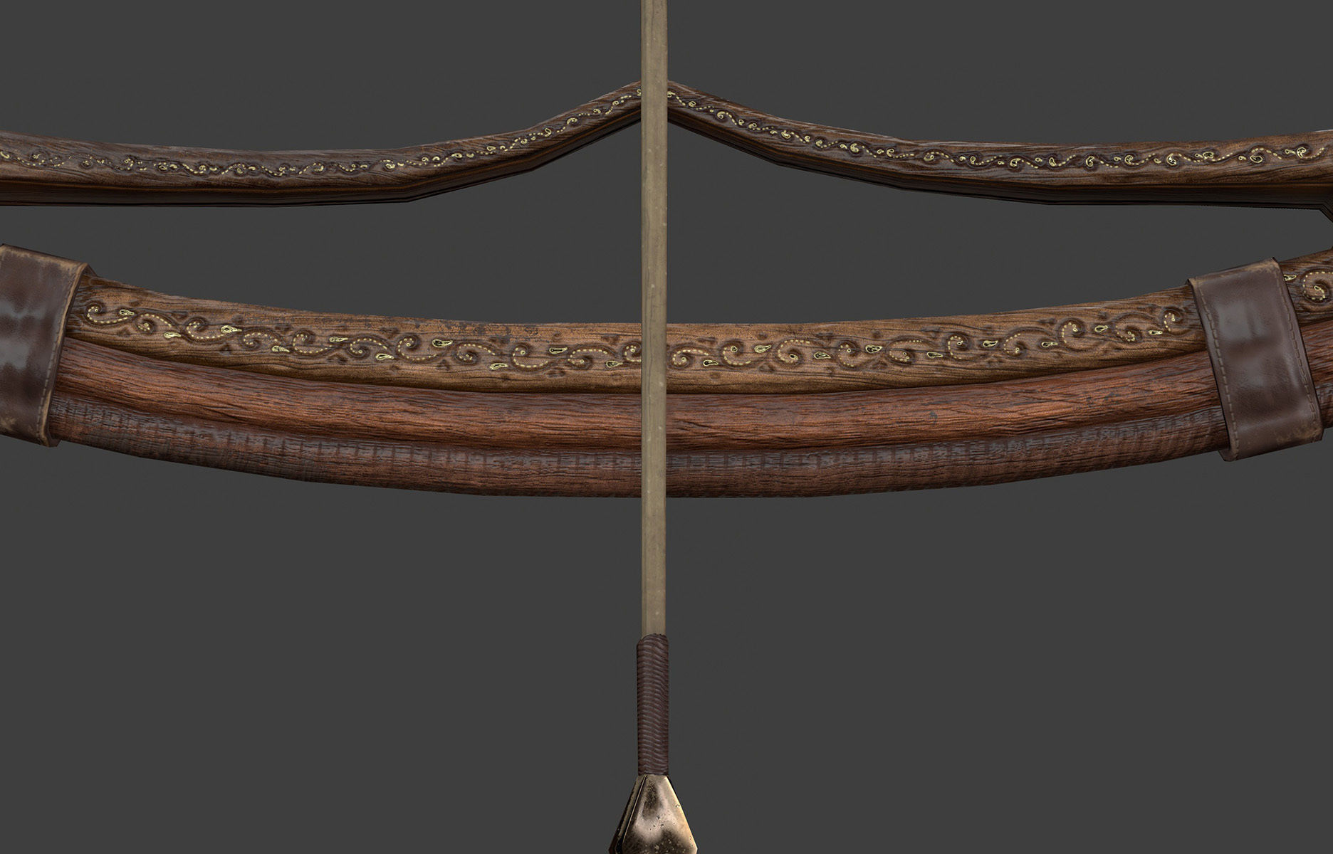  Archer Warrior - Woman Low-poly 3D model_18