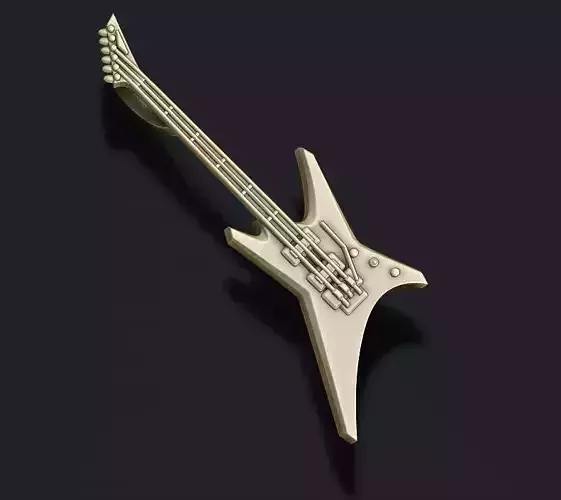 electric guitar pendant 3D print model