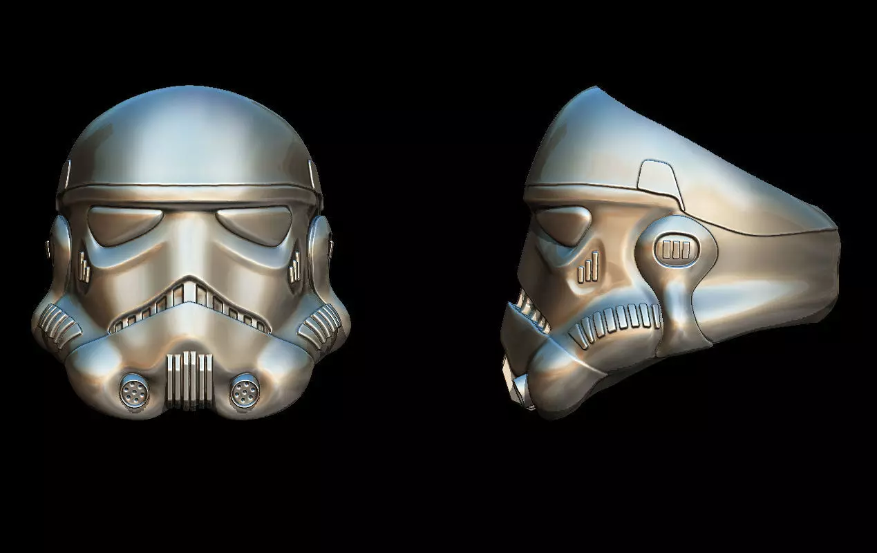 Storm trooper ring 3D print model_0