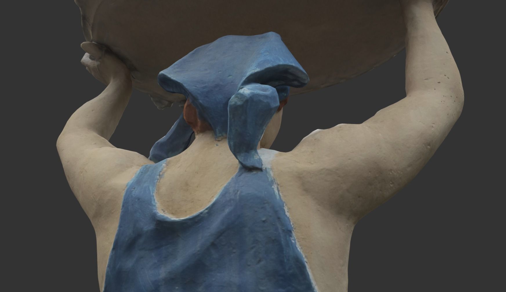 Prosperity Girl Sculpture 3D model_18