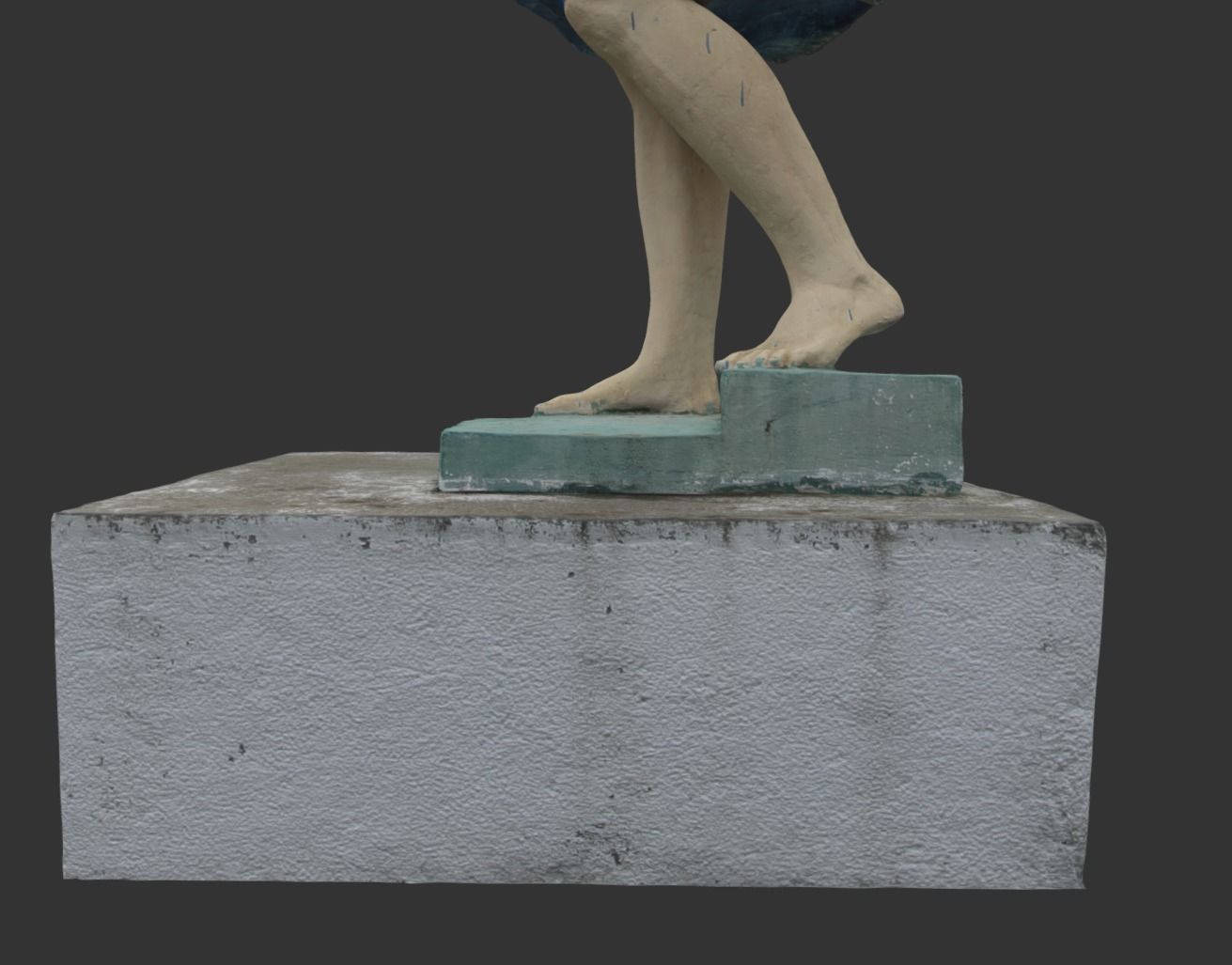 Prosperity Girl Sculpture 3D model_21