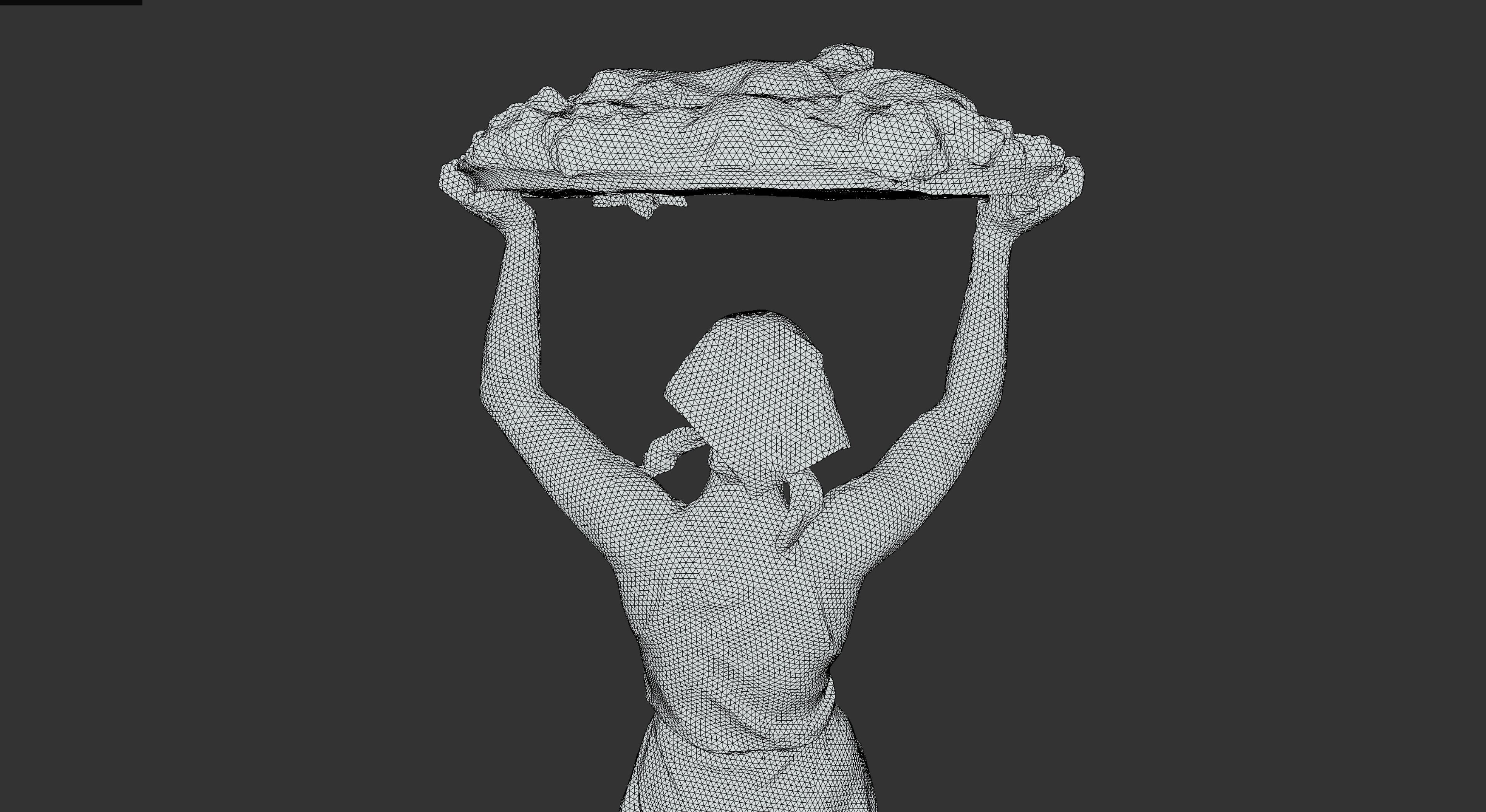 Prosperity Girl Sculpture 3D model_31