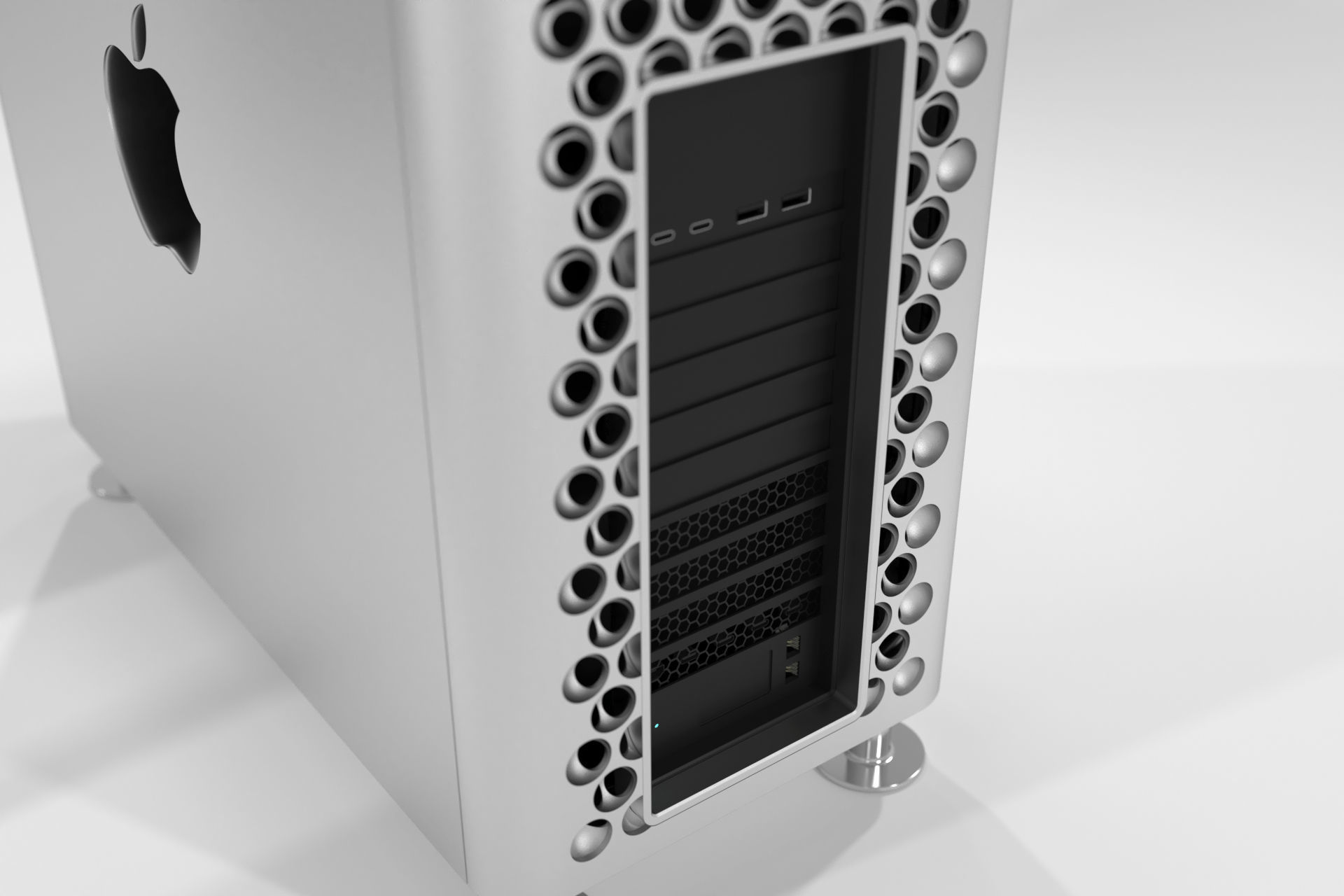 Apple MacPro 2019 plus Apple Display Pro XDR 2019 3D model_13