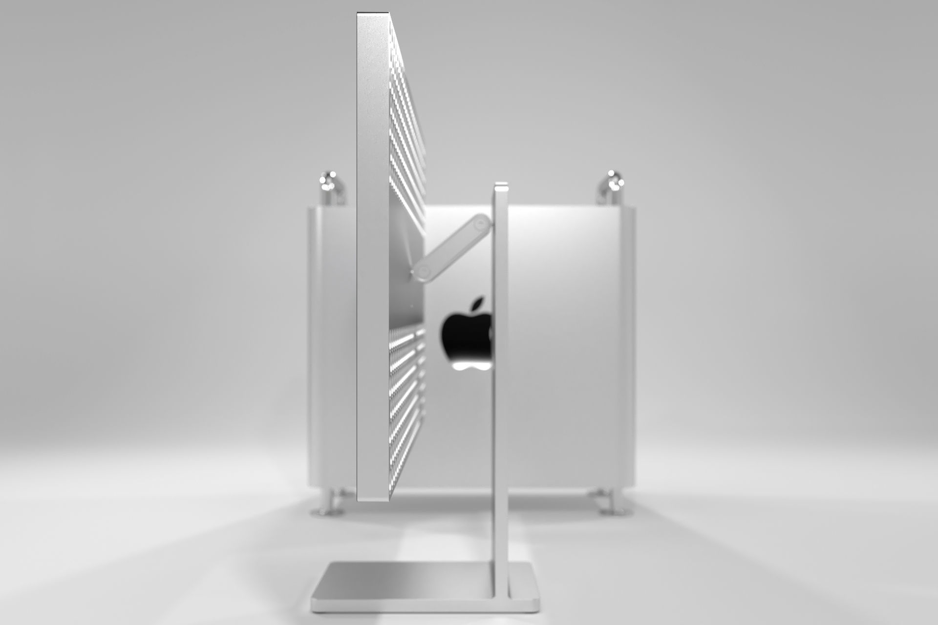 Apple MacPro 2019 plus Apple Display Pro XDR 2019 3D model_11