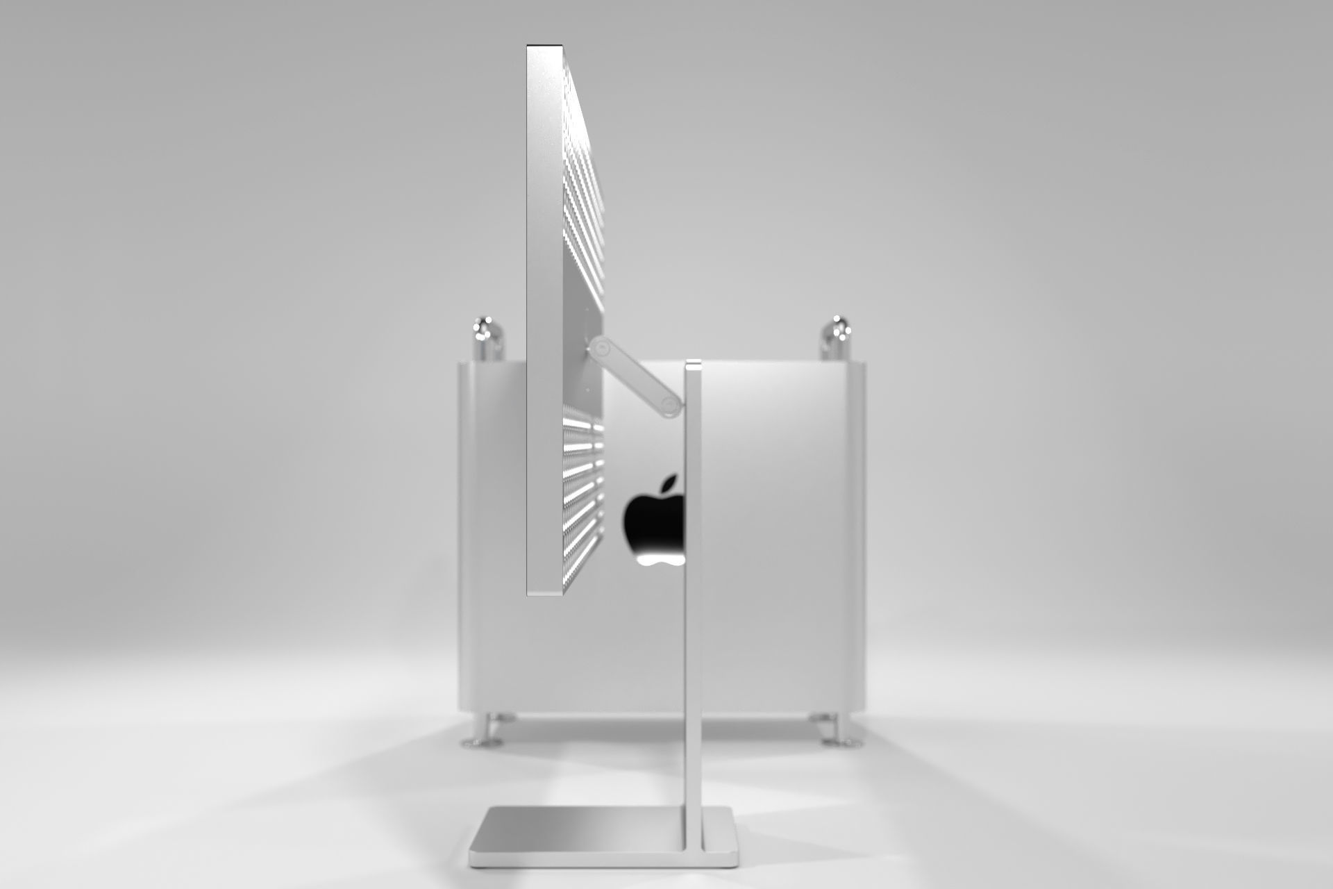 Apple MacPro 2019 plus Apple Display Pro XDR 2019 3D model_12