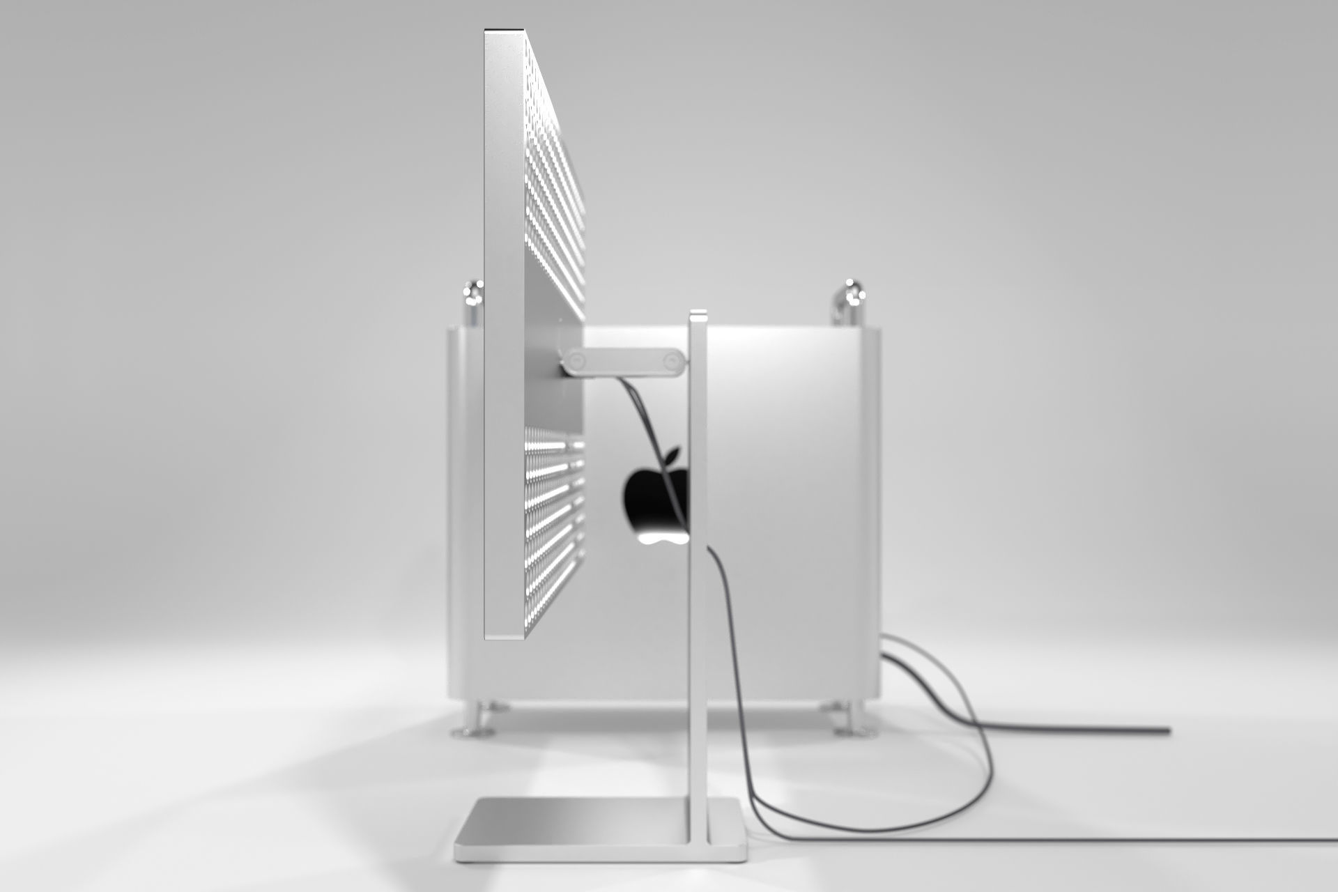 Apple MacPro 2019 plus Apple Display Pro XDR 2019 3D model_9