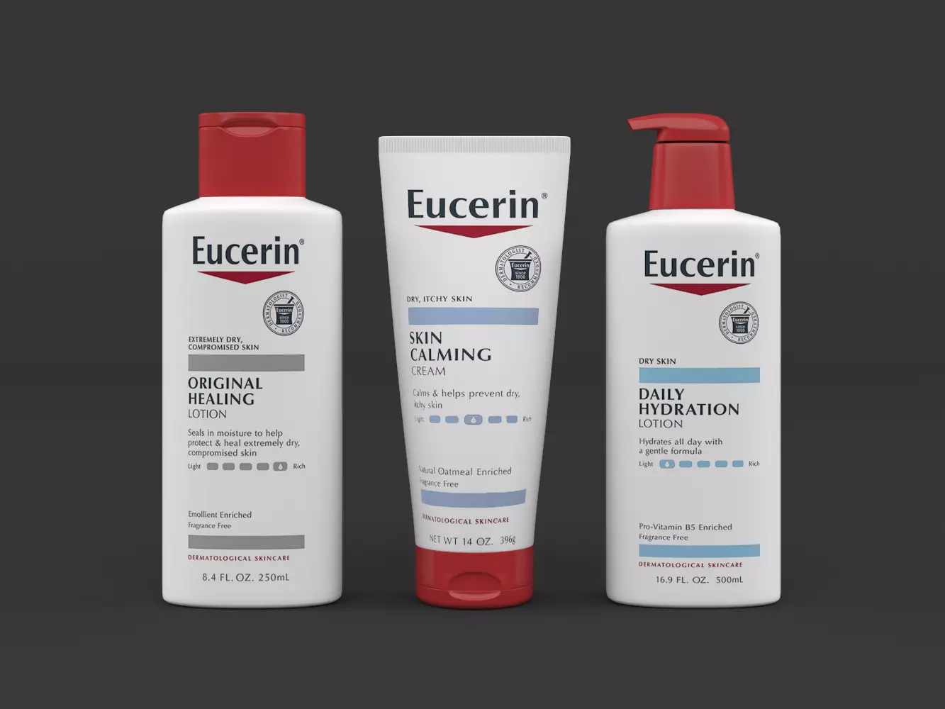Eucerin Lotion Cream Set 3D model_0