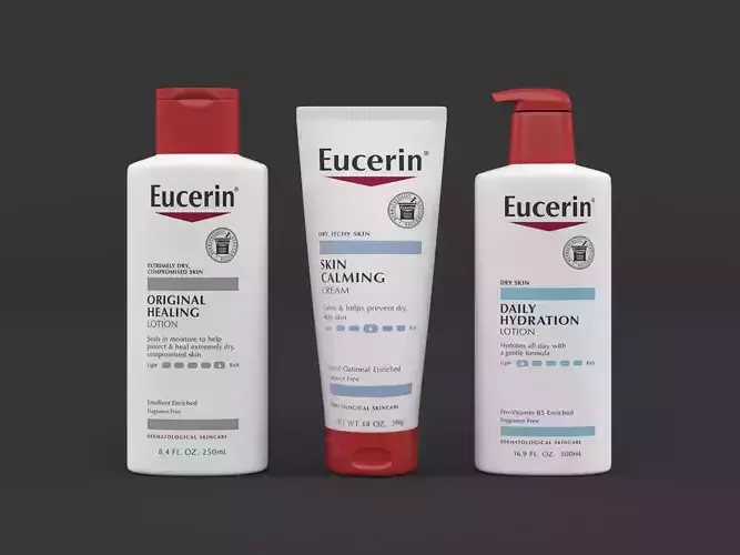 Eucerin Lotion Cream Set 3D model