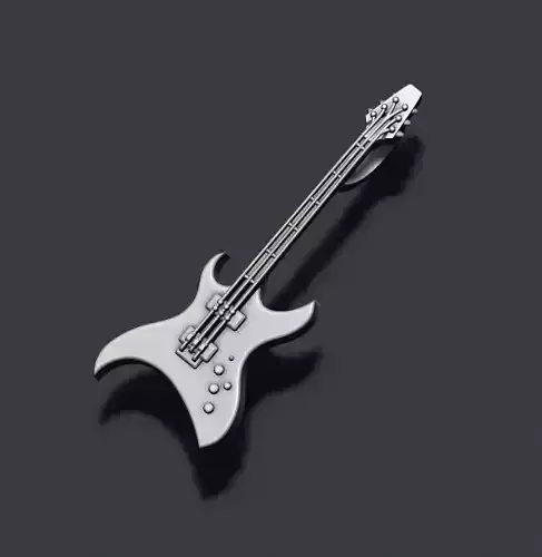 electric guitar pendant 3D print model