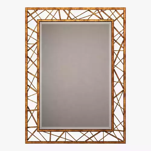 Arteriors home pollock gold leaf mirror 3D model