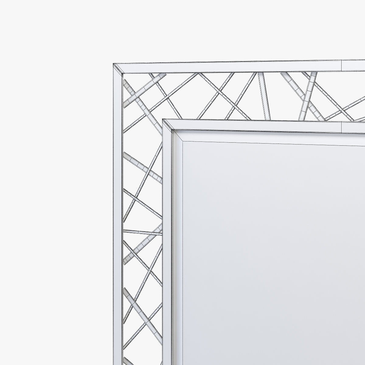 Arteriors home pollock gold leaf mirror 3D model_5