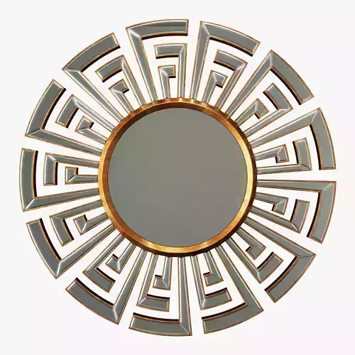 Cyan design cleopatra clear and gold mirror 3D model
