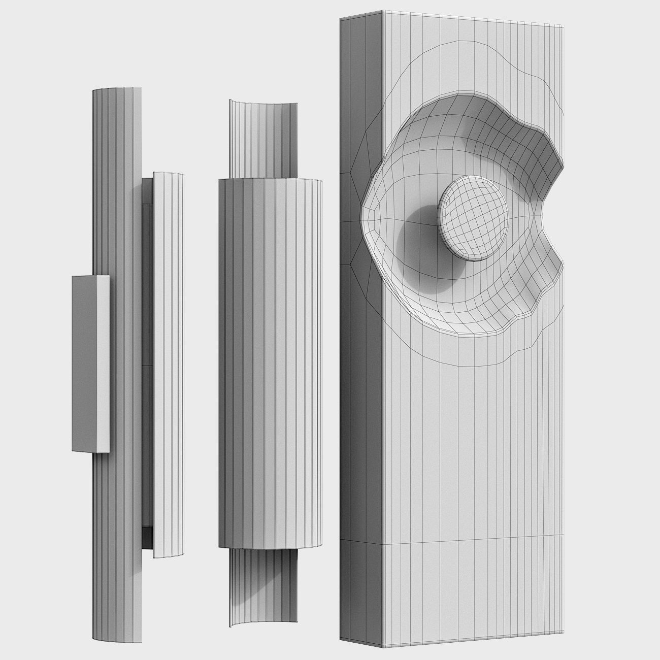 Holly Hunt Sconce Set Low-poly 3D model_5