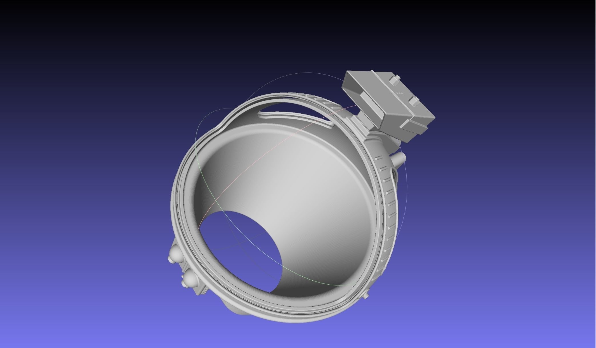 ALIEN Spacesuit Helmet Printable Replica 3D print model_26